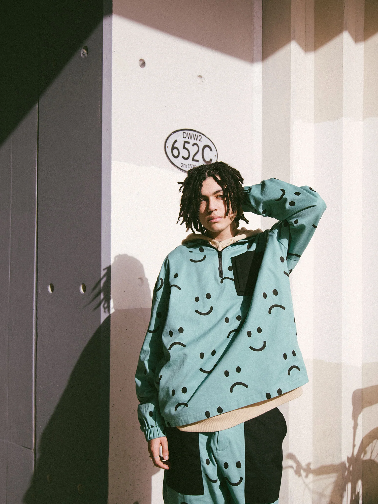 Happy Sad Green Tracktop - Image 3