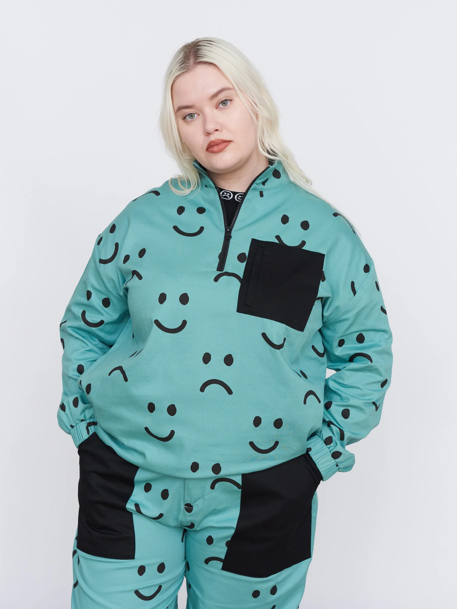Happy Sad Green Tracktop - Image 4