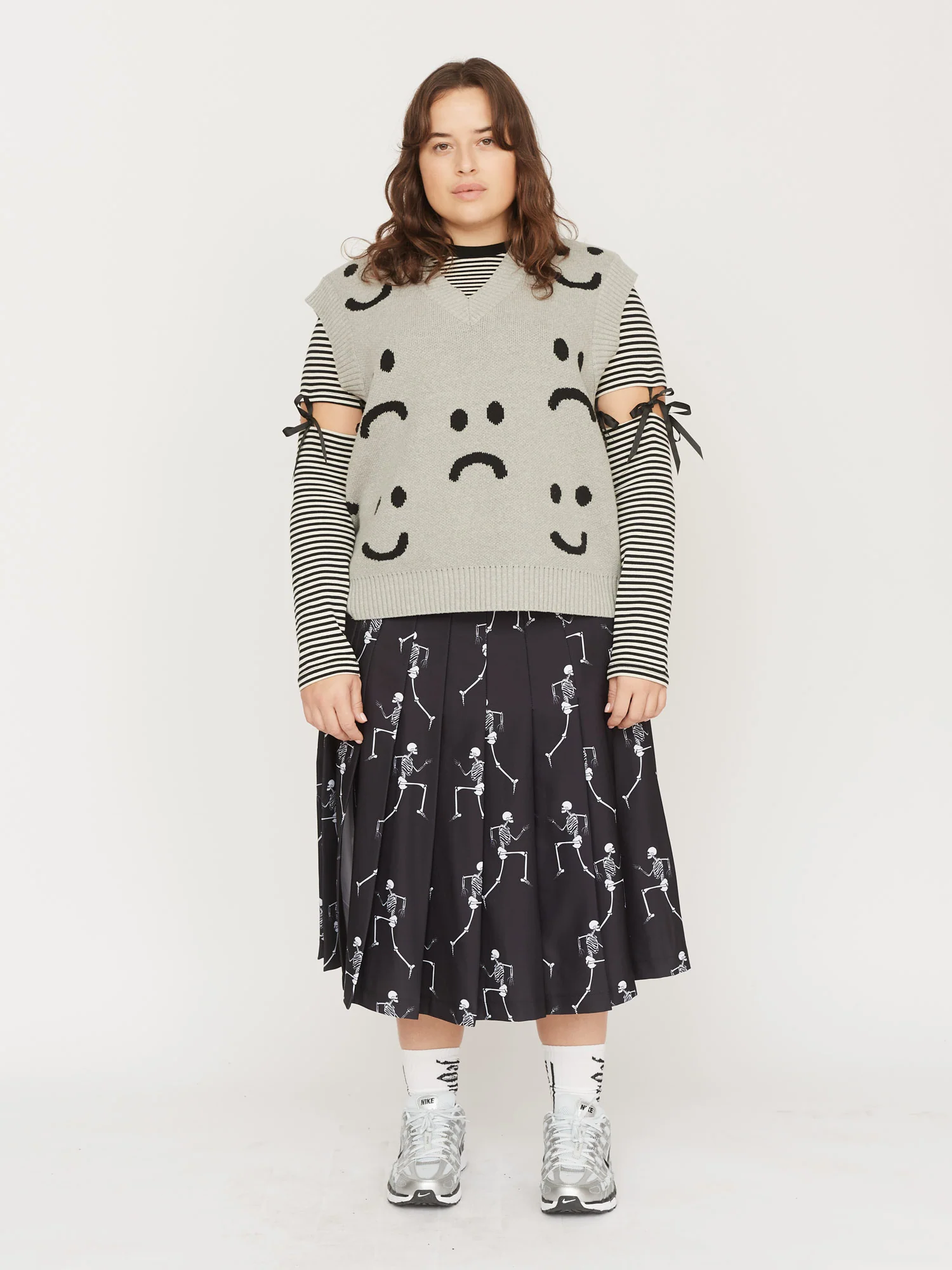Happy Sad Grey Marl Vest - Image 5
