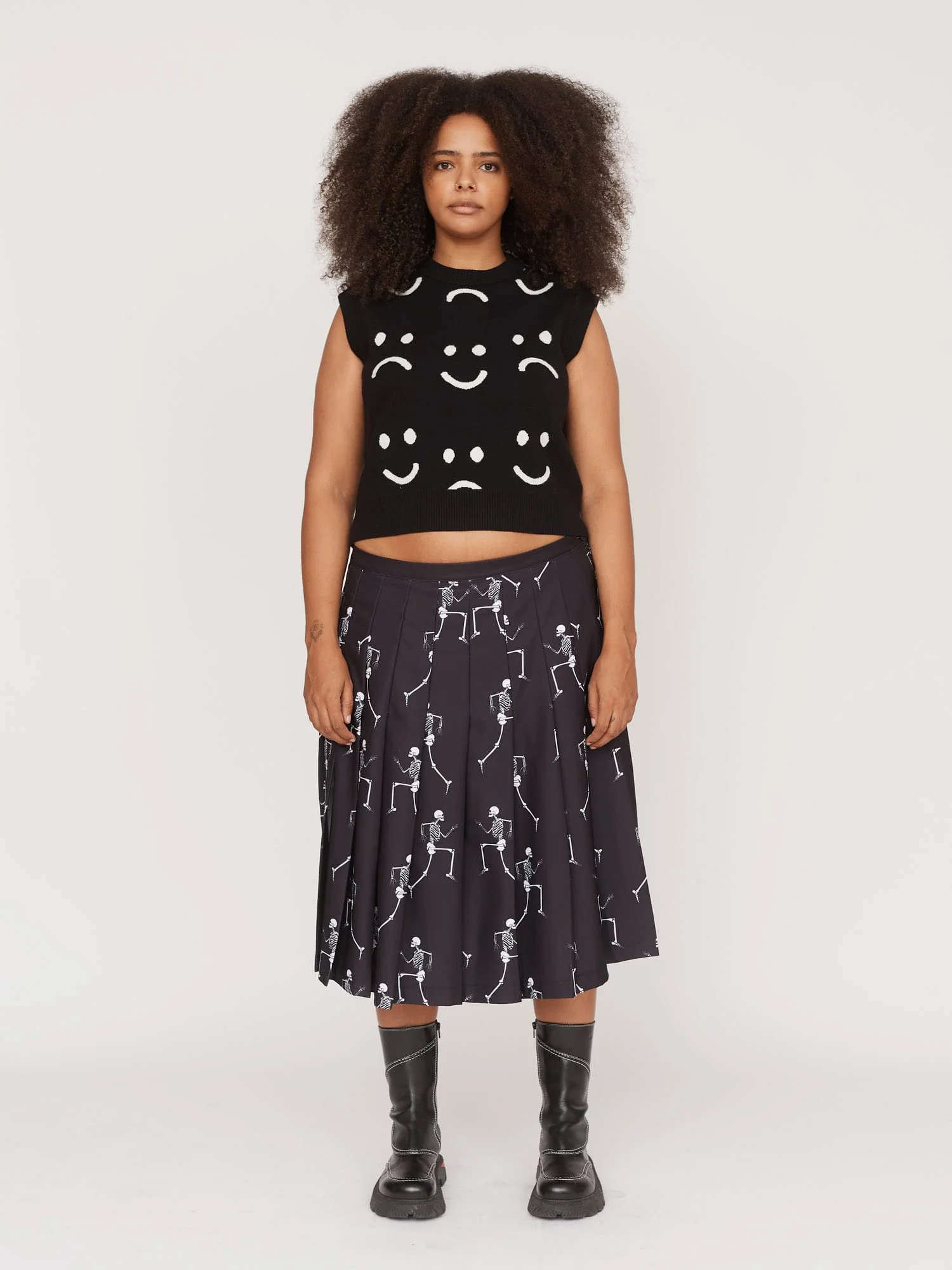 Happy Sad Knitted Vest - Image 3