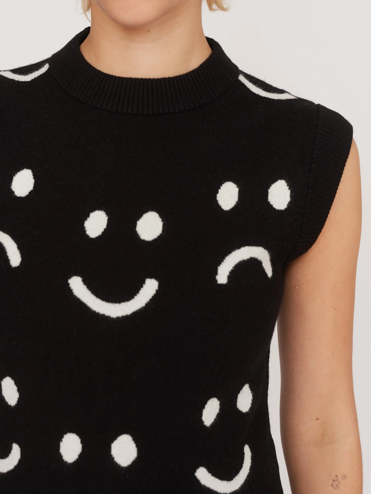 Happy Sad Knitted Vest - Image 6