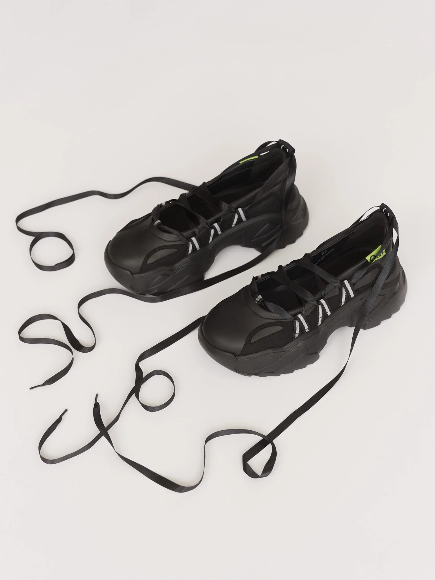 Happy Sad Lace Up Ballet Sneaker - Image 3