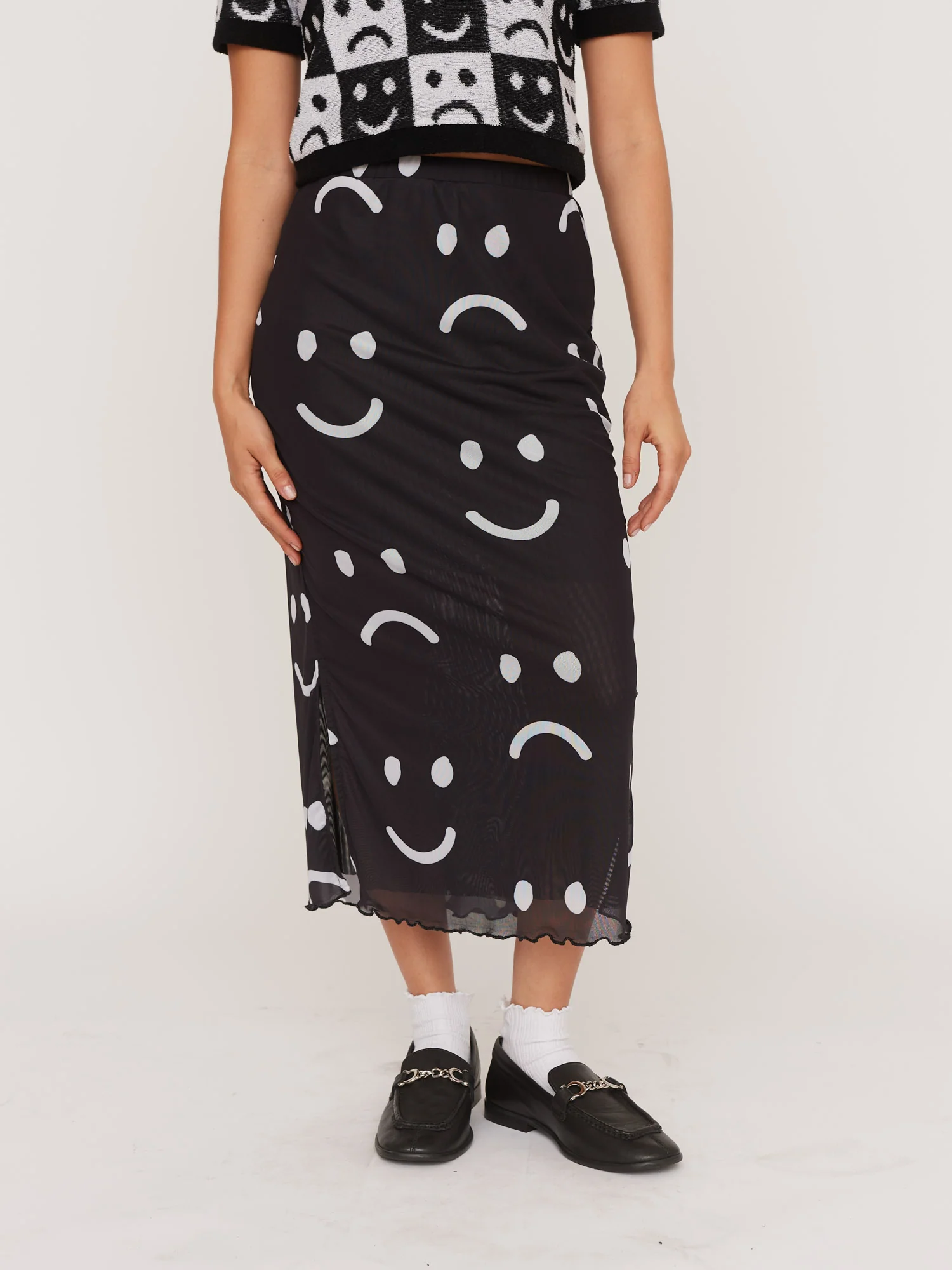 Happy Sad Mesh Skirt - Image 2