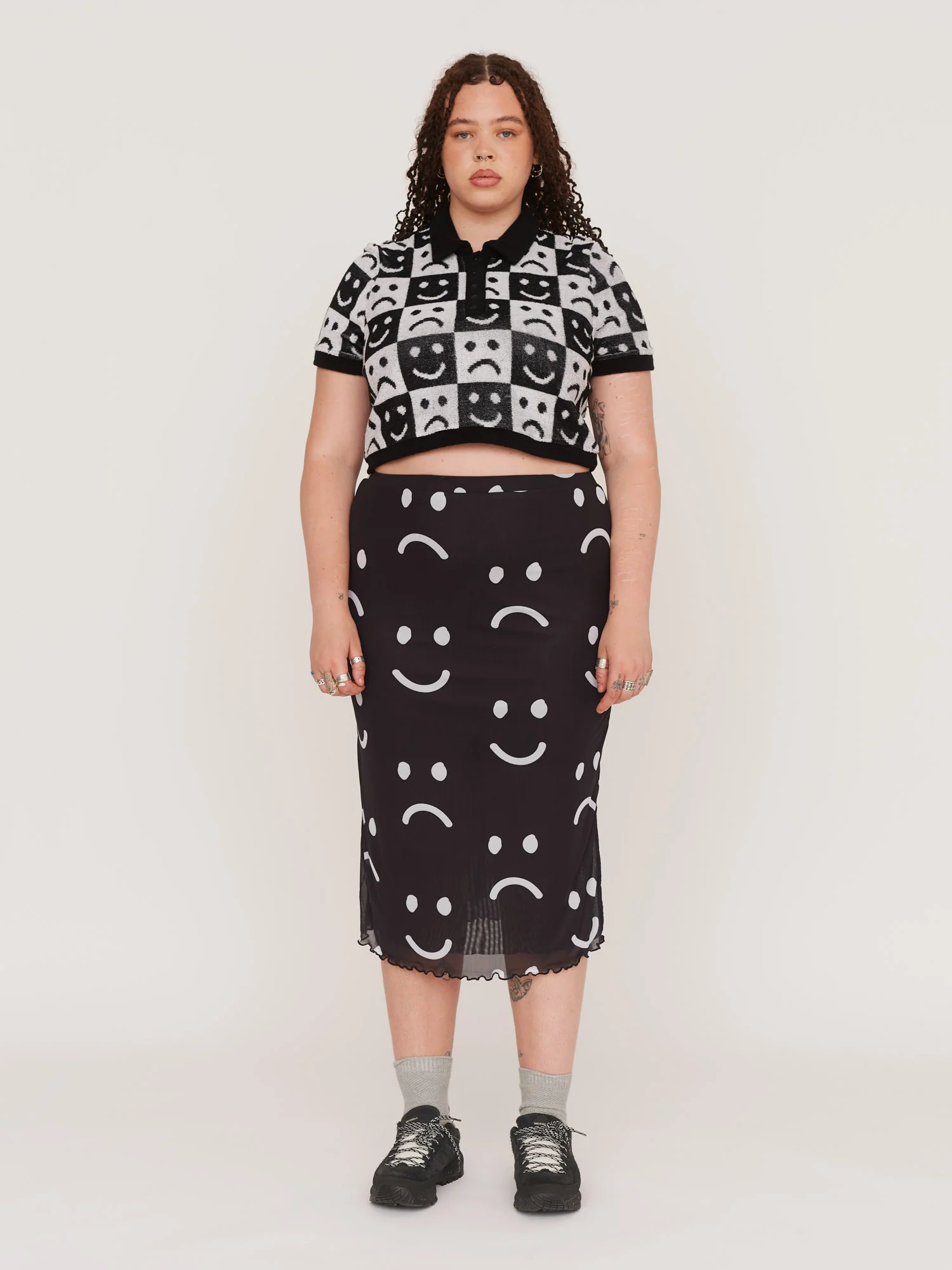 Happy Sad Mesh Skirt - Image 3
