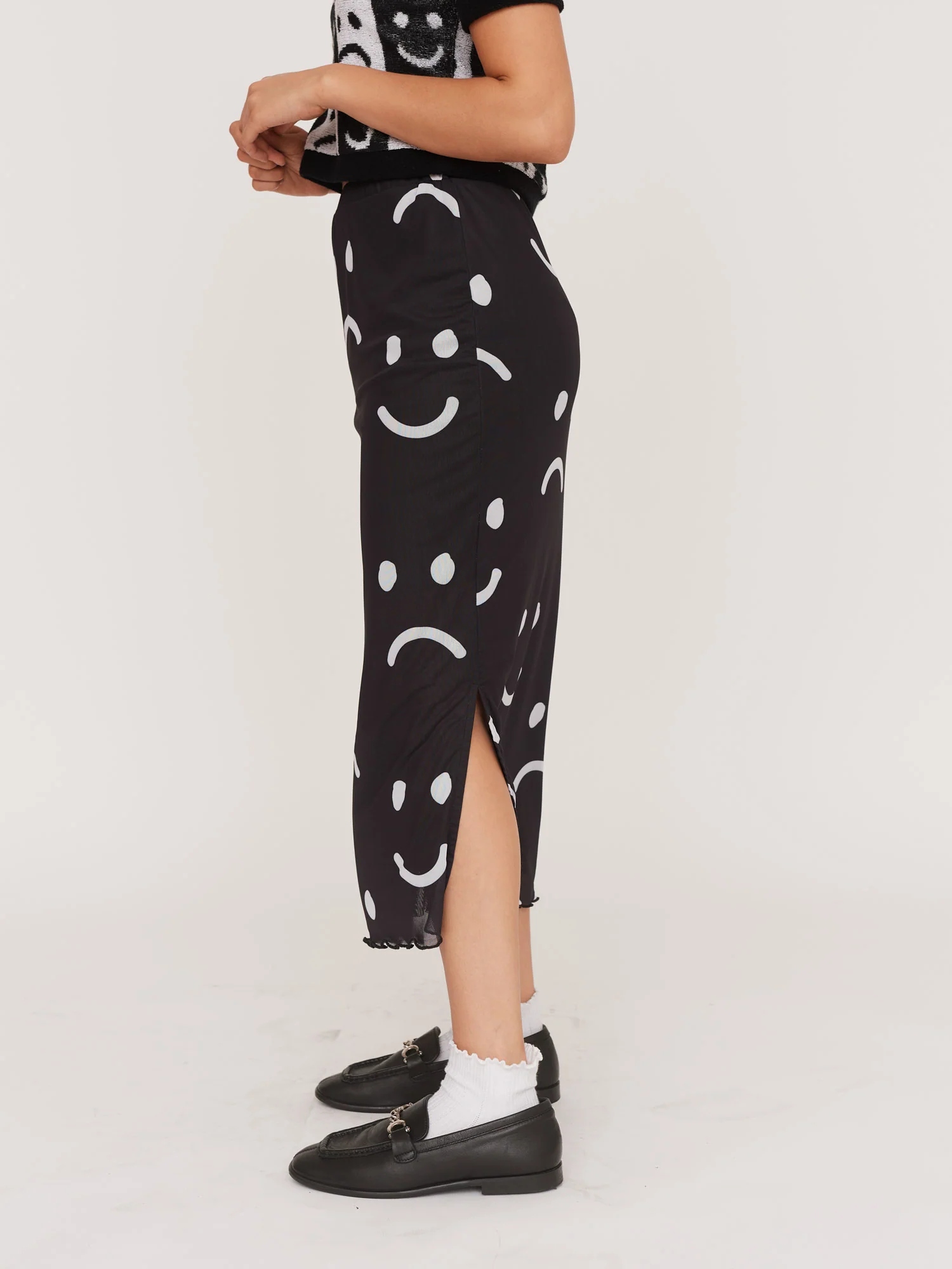 Happy Sad Mesh Skirt - Image 4