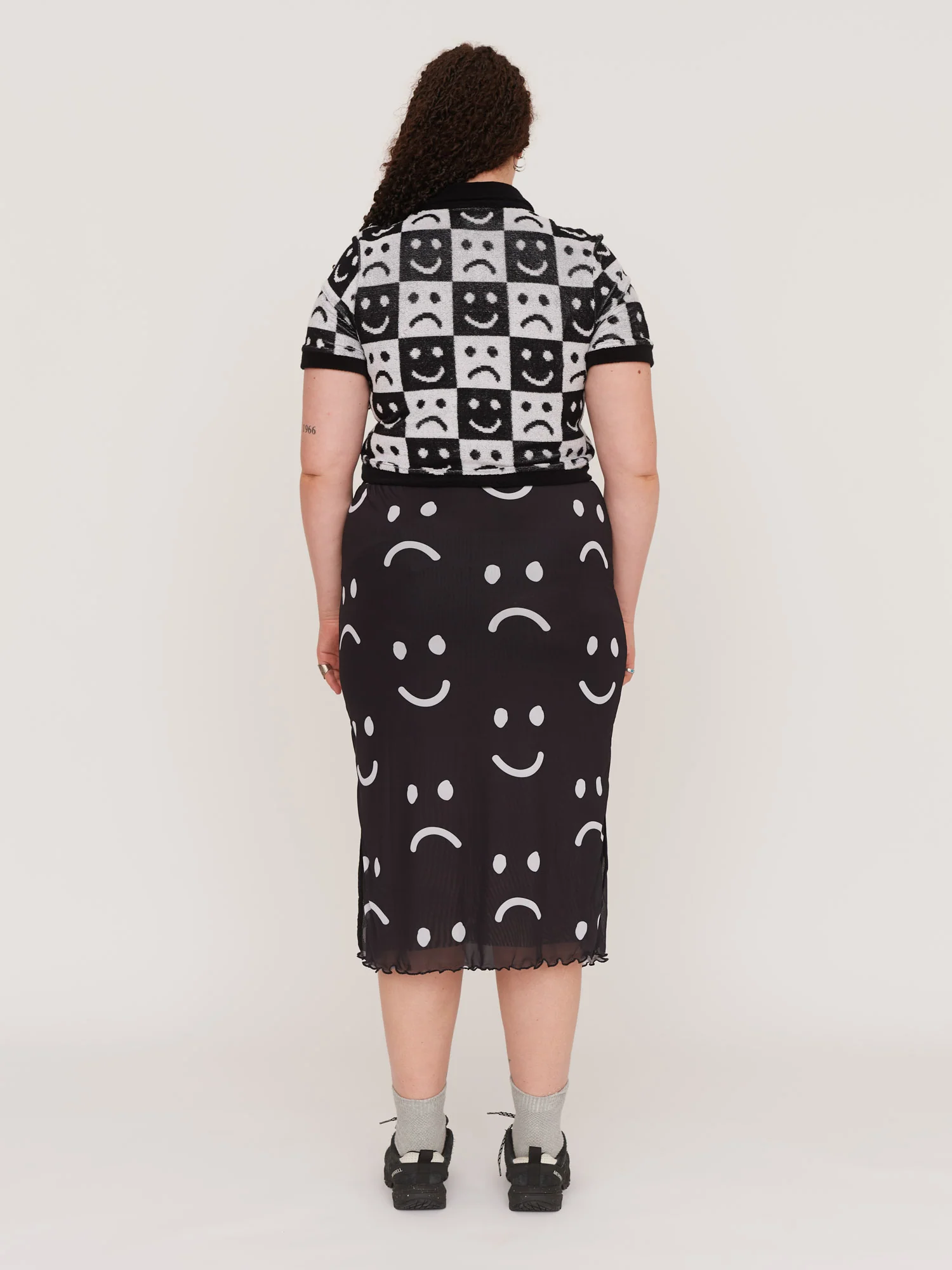 Happy Sad Mesh Skirt - Image 5