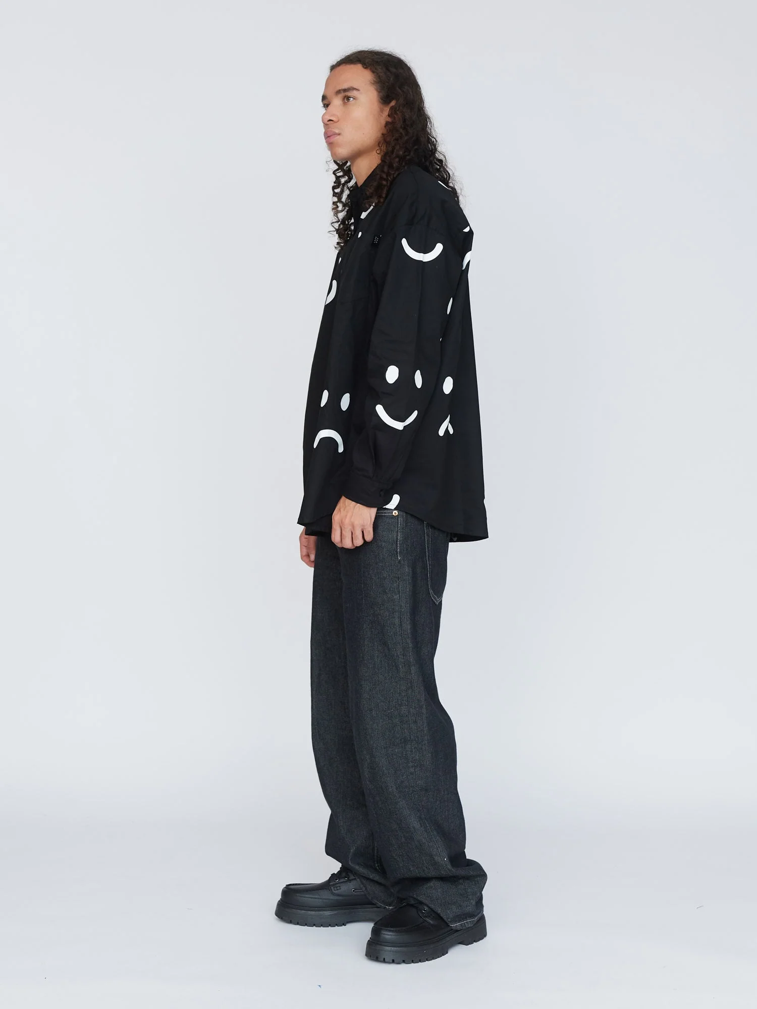 Happy Sad Oversized Shirt - Image 3