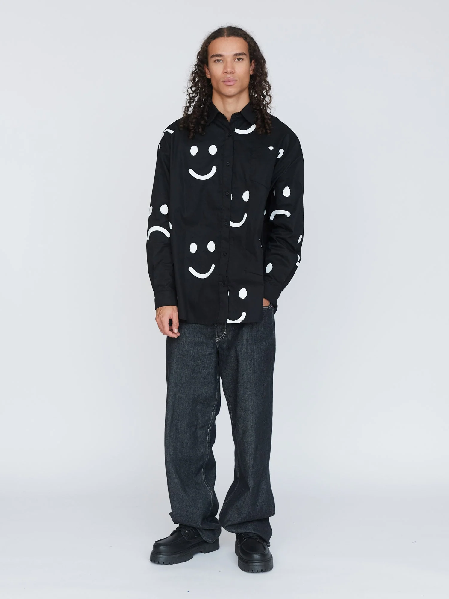 Happy Sad Oversized Shirt - Image 8