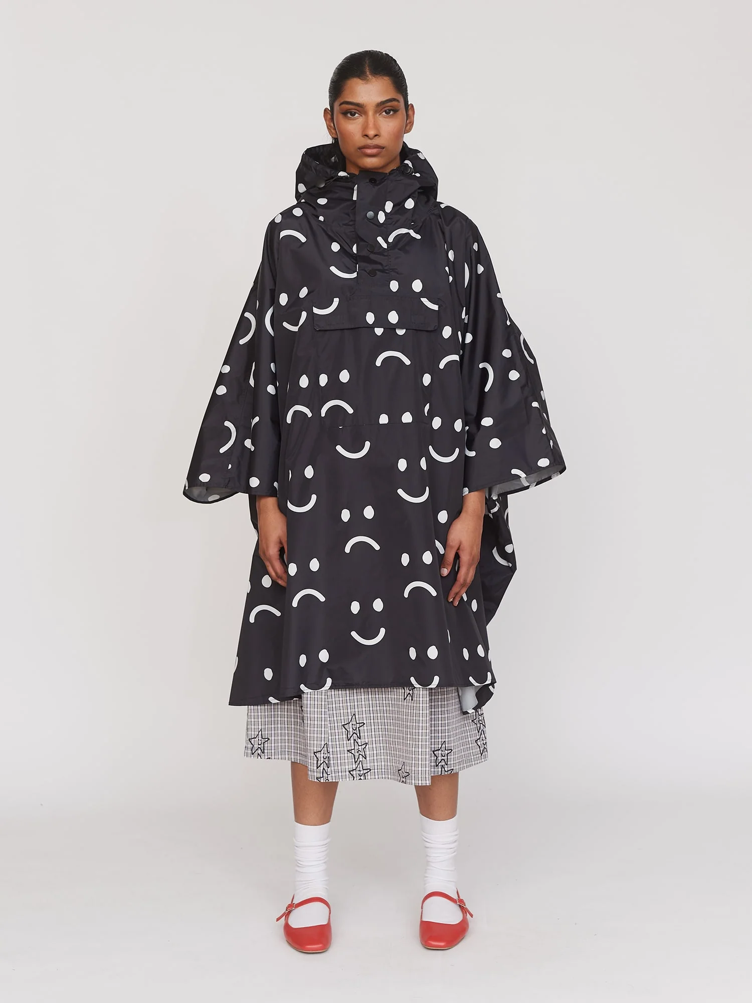 Happy Sad Rain Poncho - Image 2