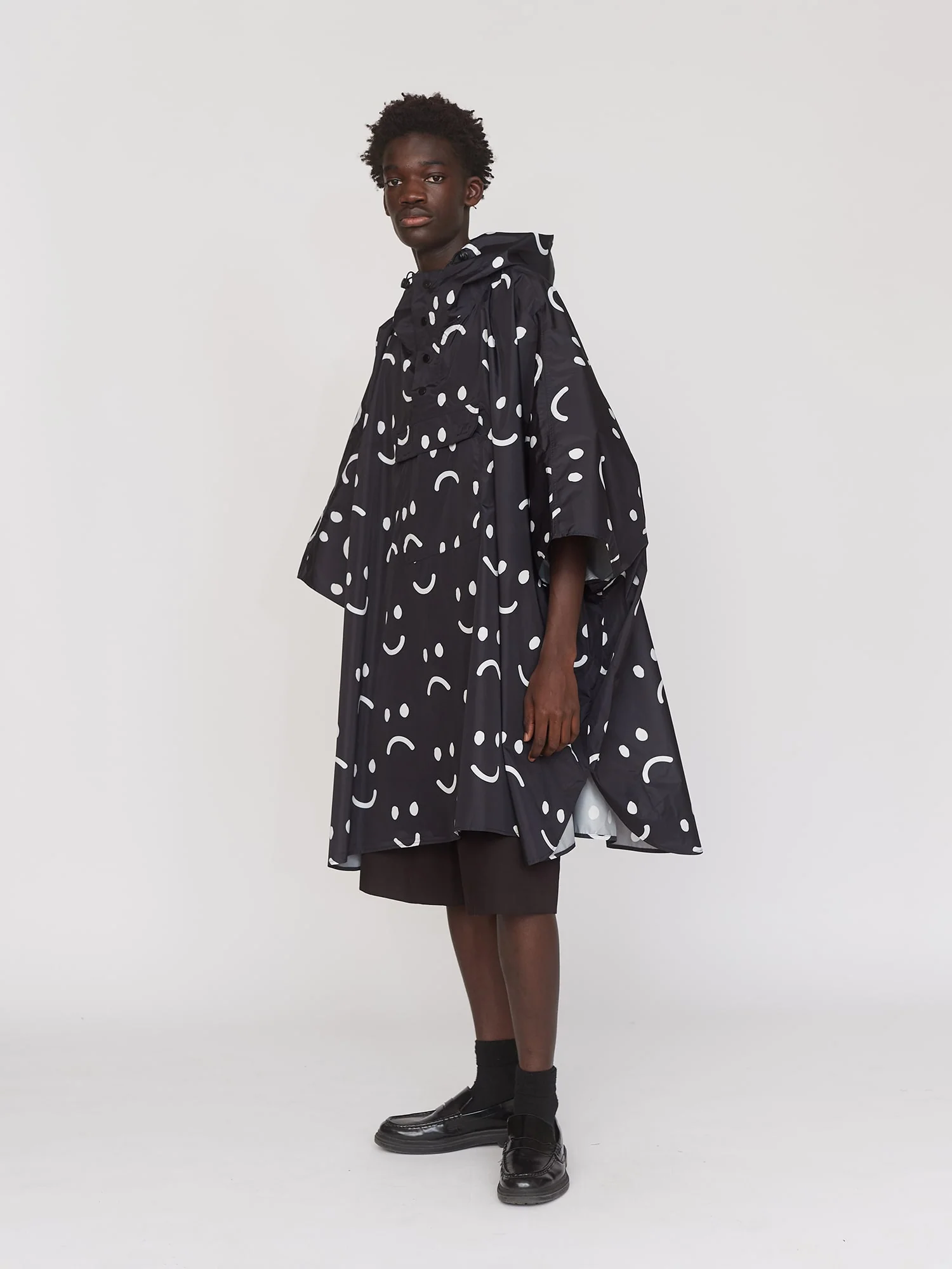 Happy Sad Rain Poncho - Image 4