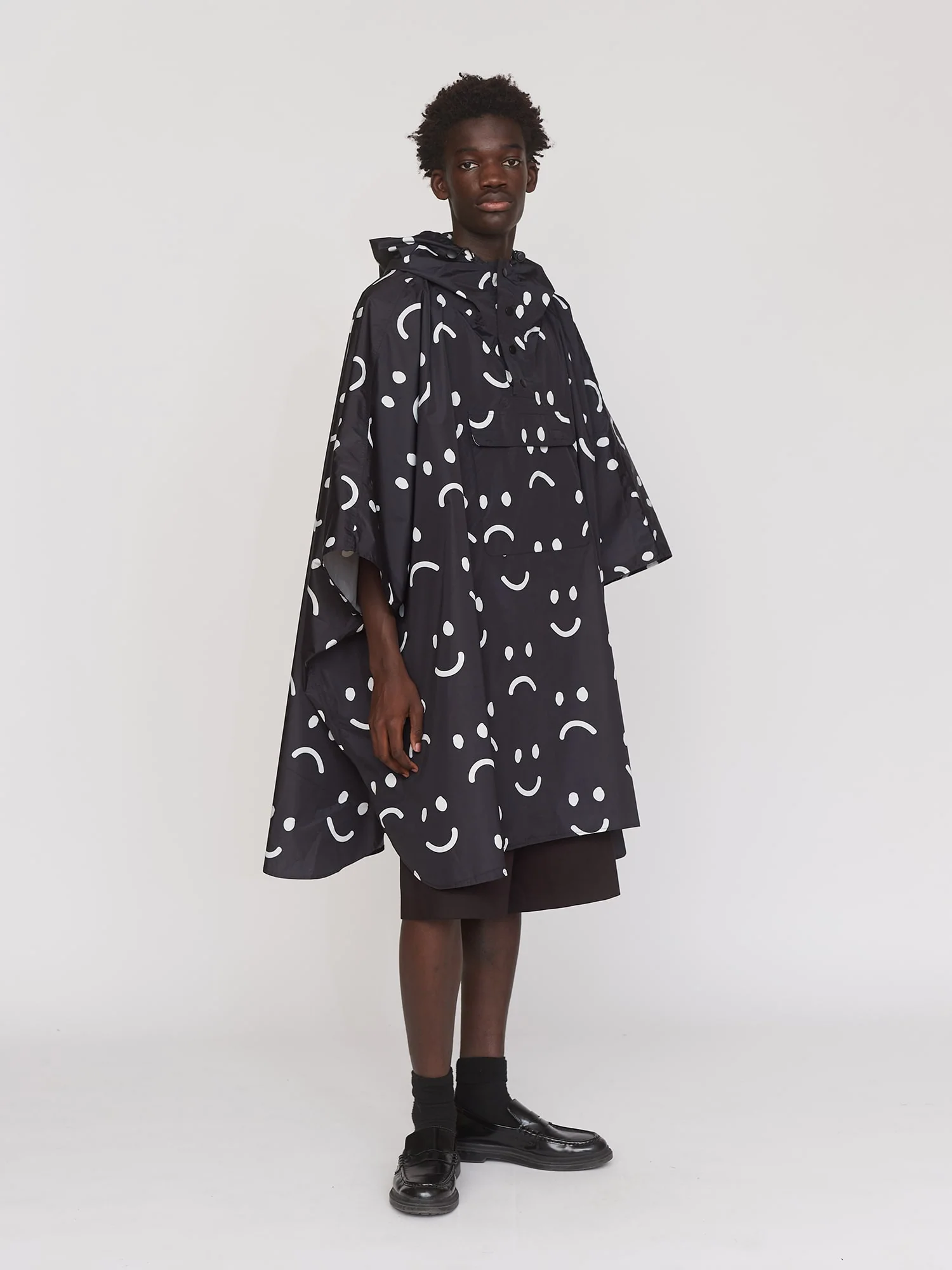 Happy Sad Rain Poncho - Image 7