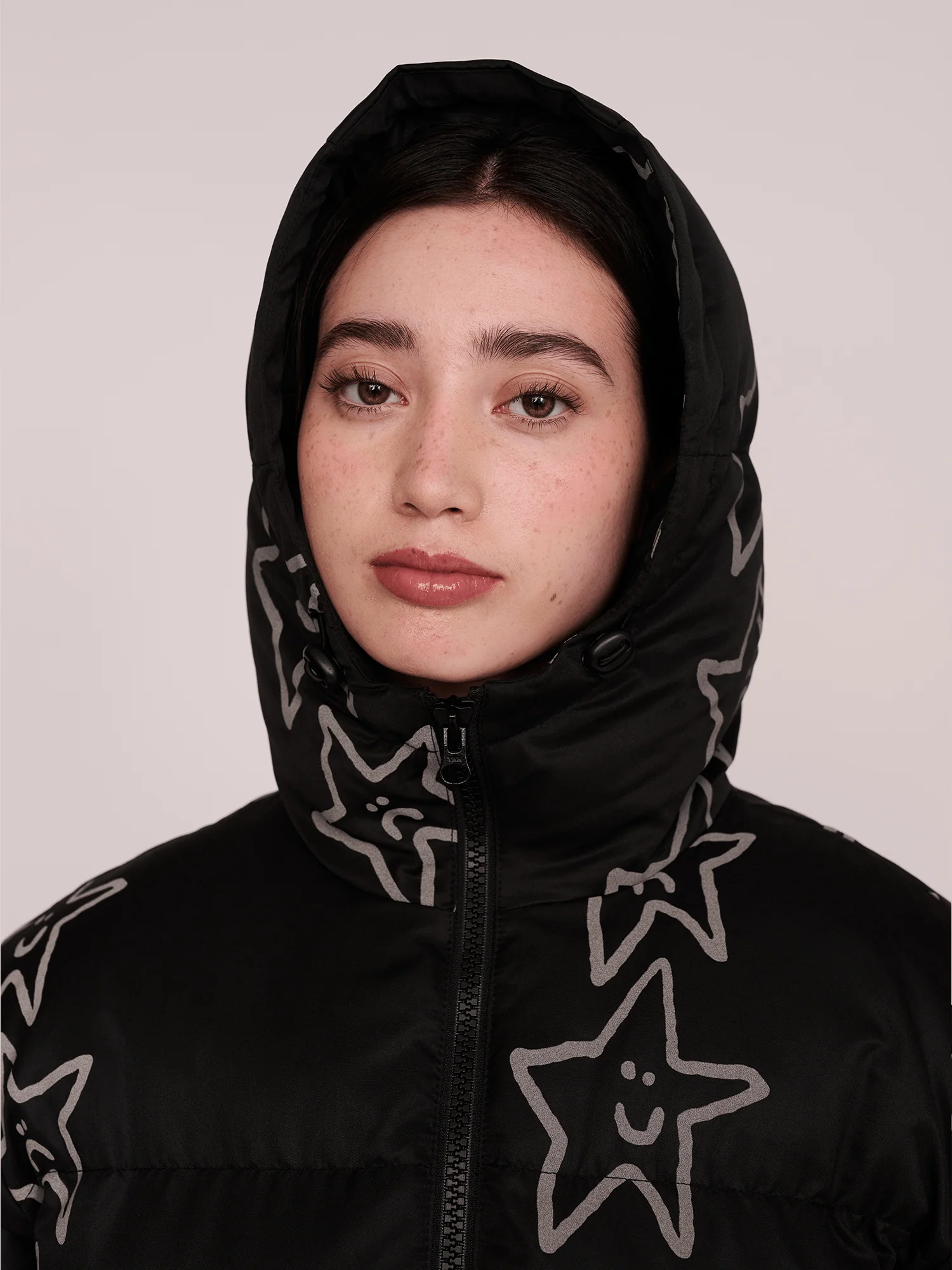 Happy Sad Star Longline Puffer - Image 6