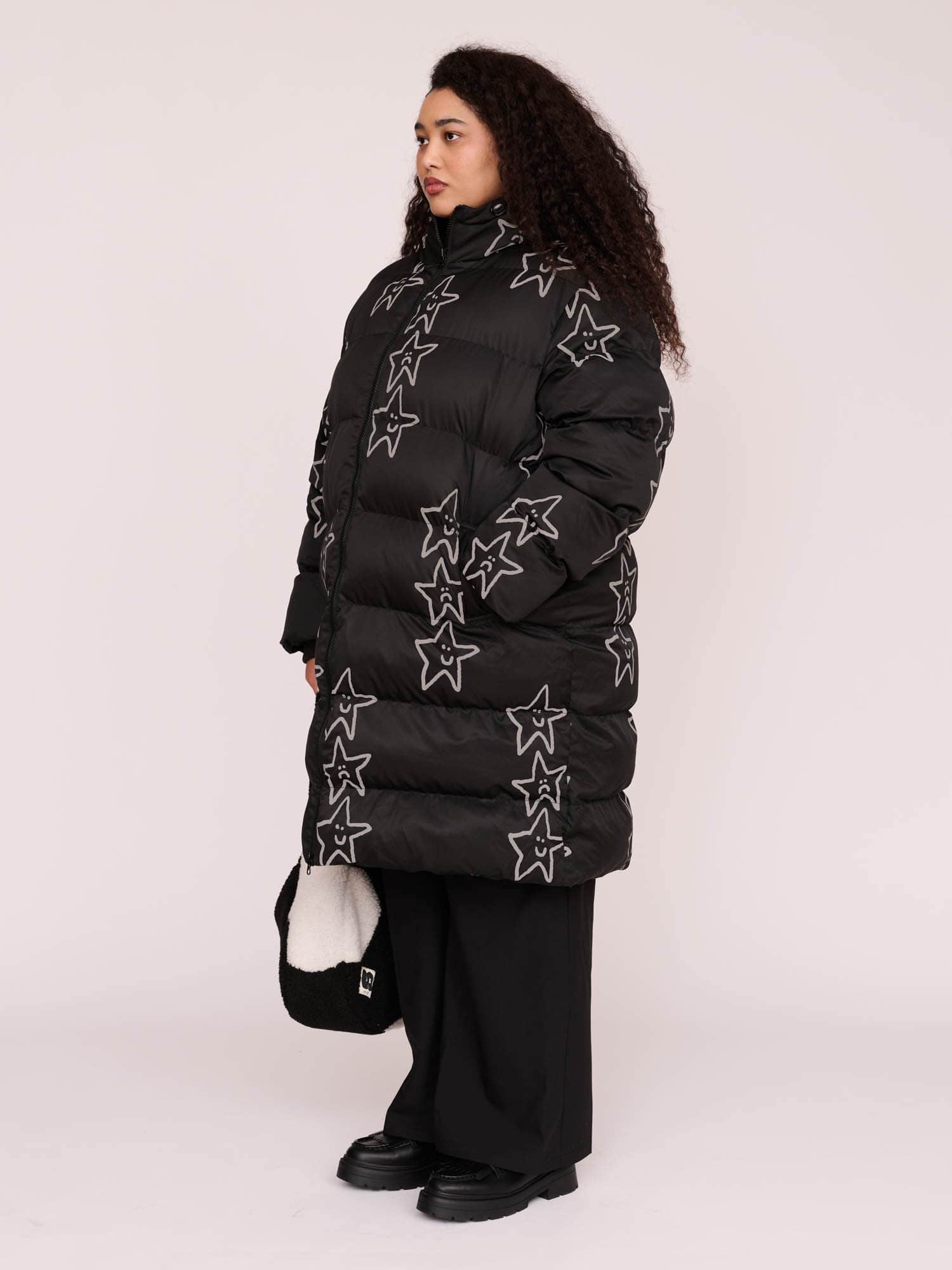 Happy Sad Star Longline Puffer - Image 7