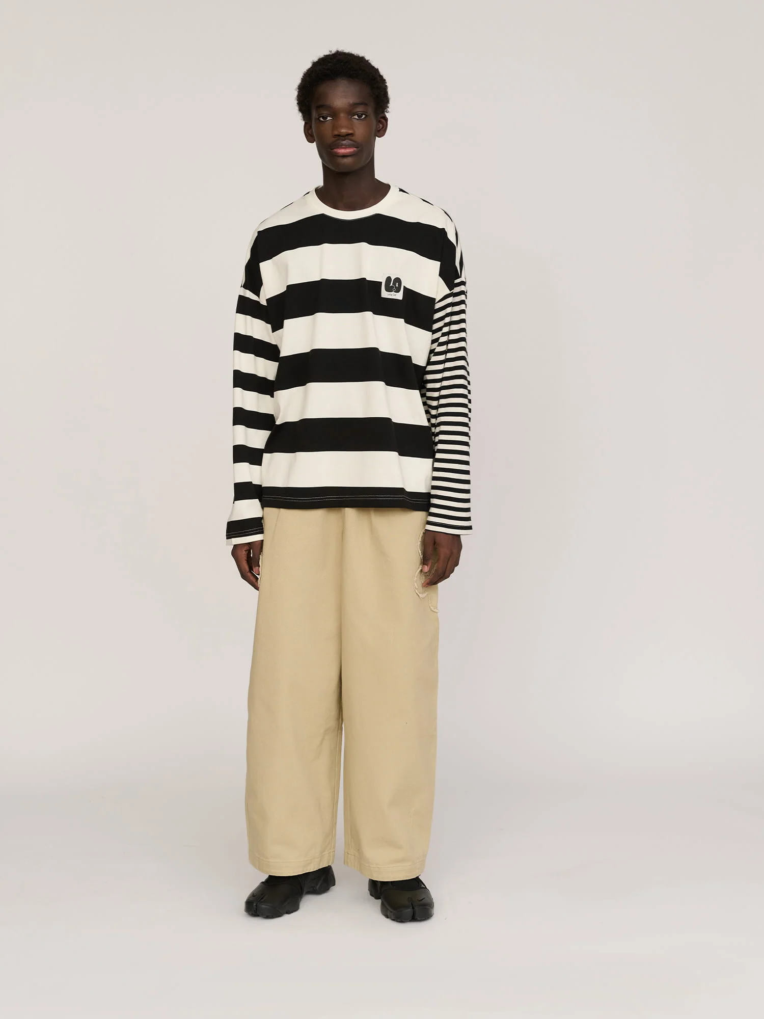 Happy Sad Stripe Long Sleeve T-shirt - Image 8