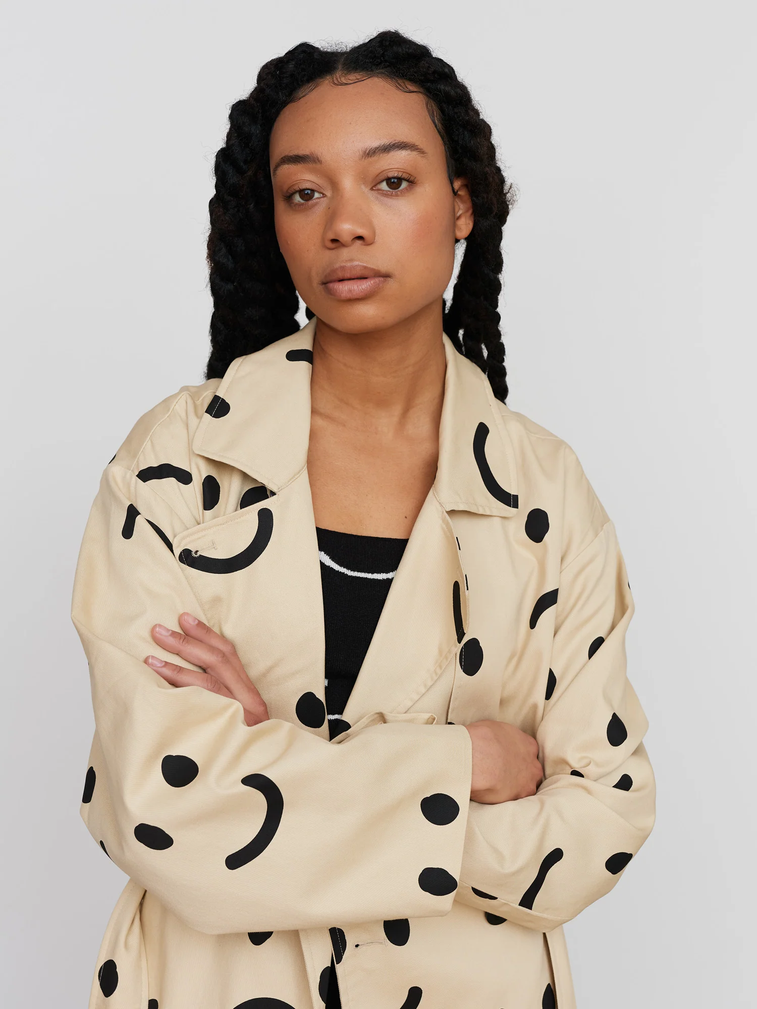 Happy Sad Trench Coat - Image 3
