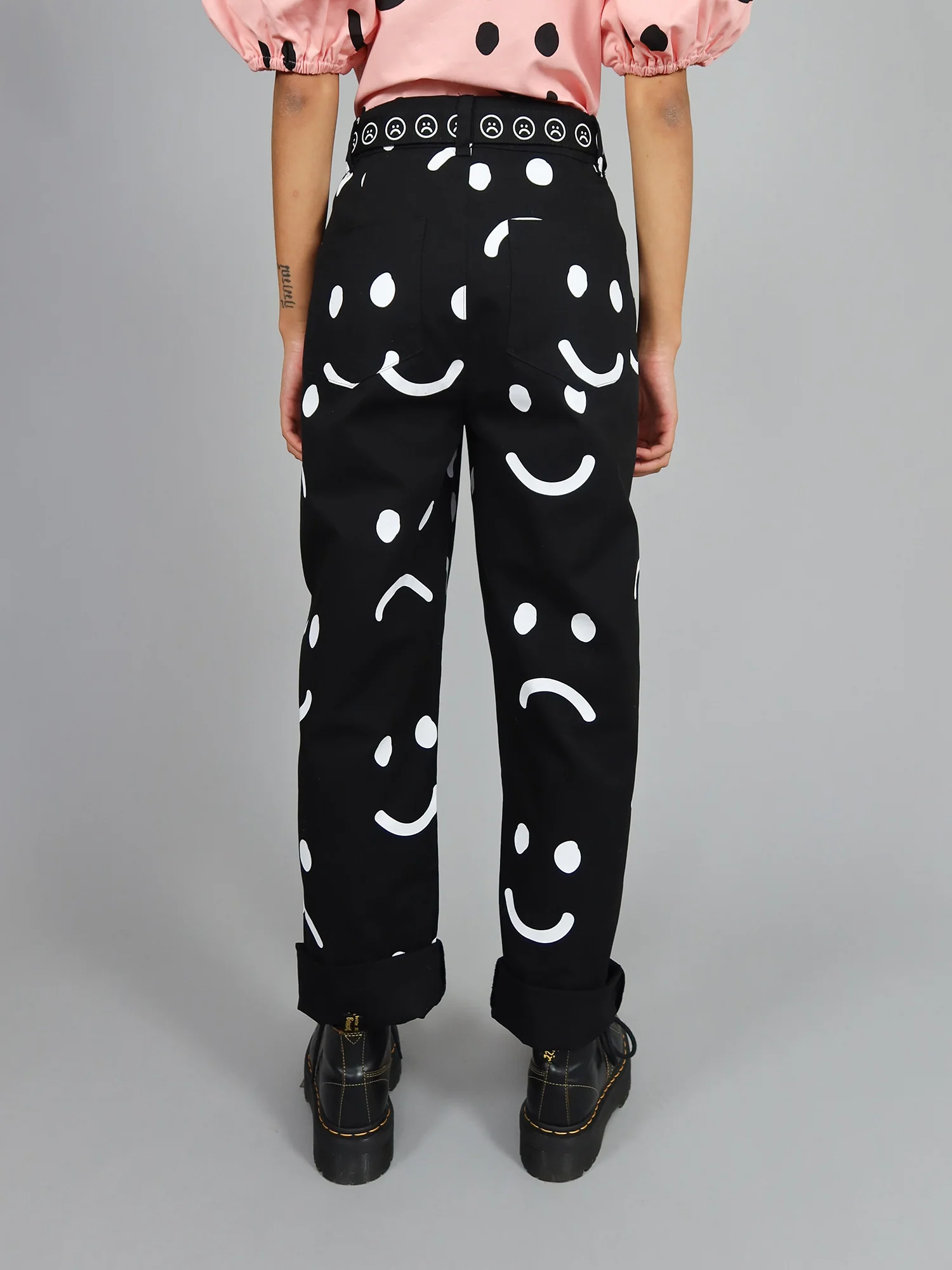 Lazy Oaf Happy Sad Unisex Pants - Image 8