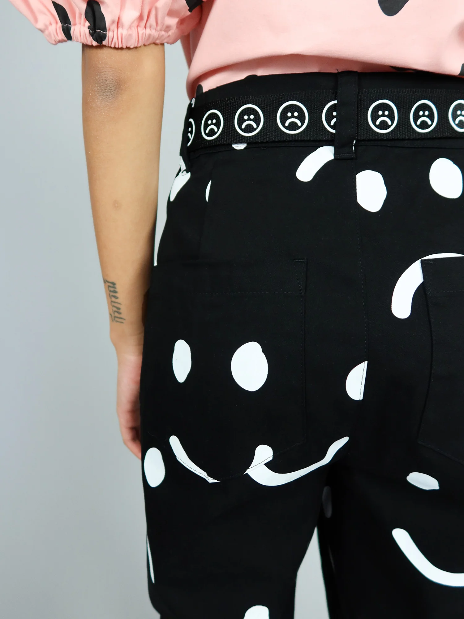 Lazy Oaf Happy Sad Unisex Pants - Image 9