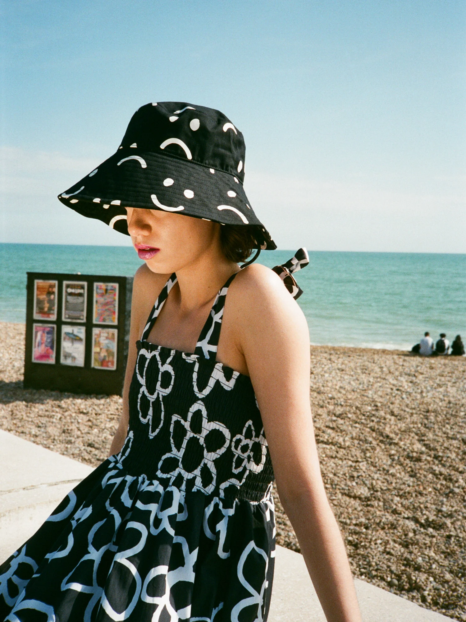 Happy Sad Wide Brim Hat - Image 2