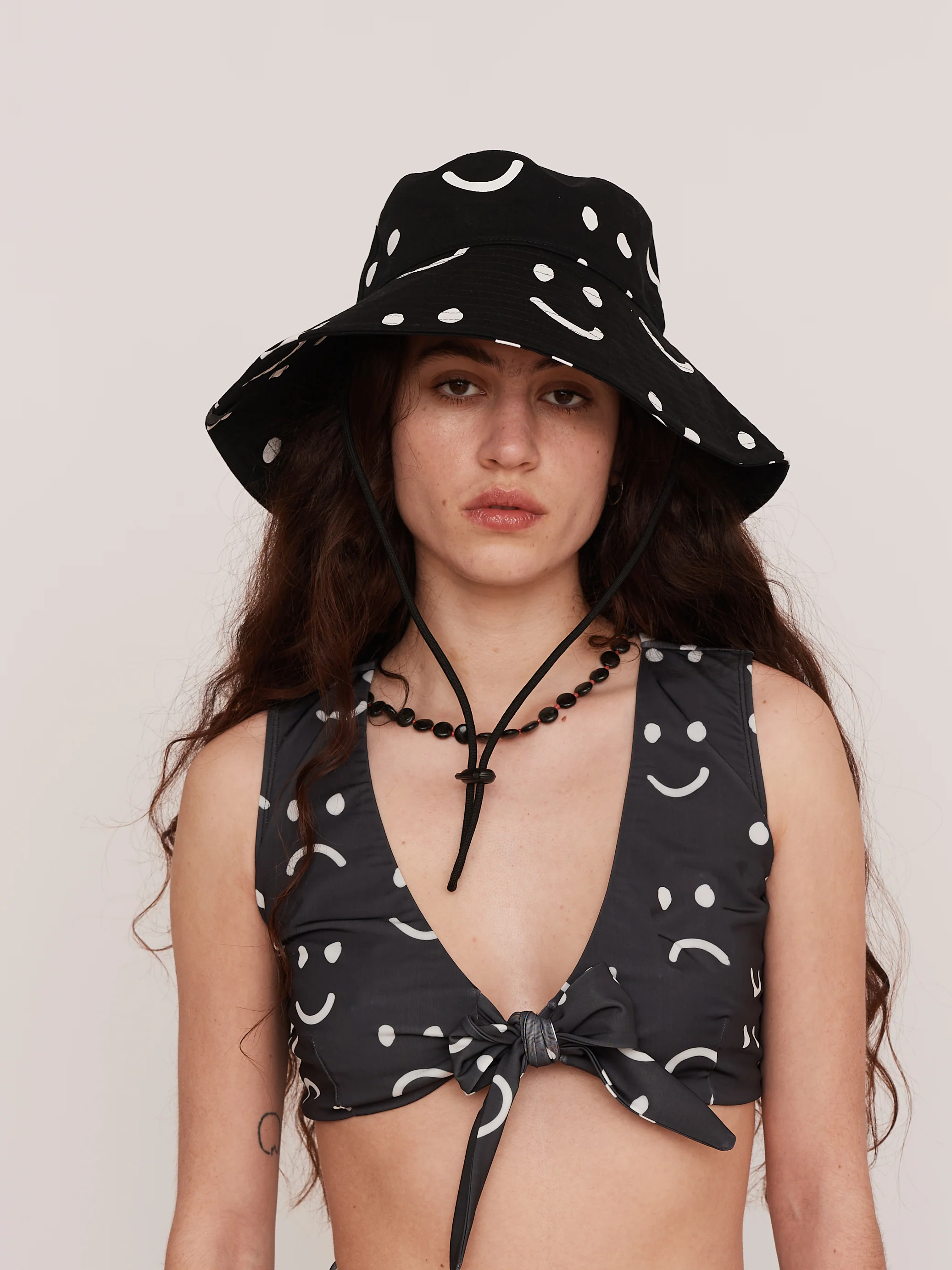 Happy Sad Wide Brim Hat - Image 7