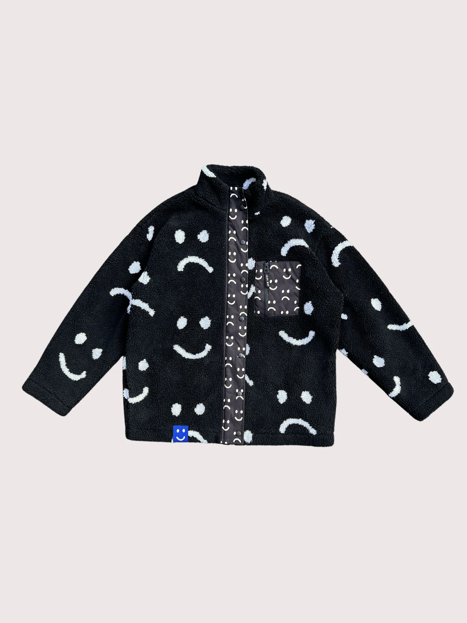 Happy Sad Zip Through Fleece - Image 3