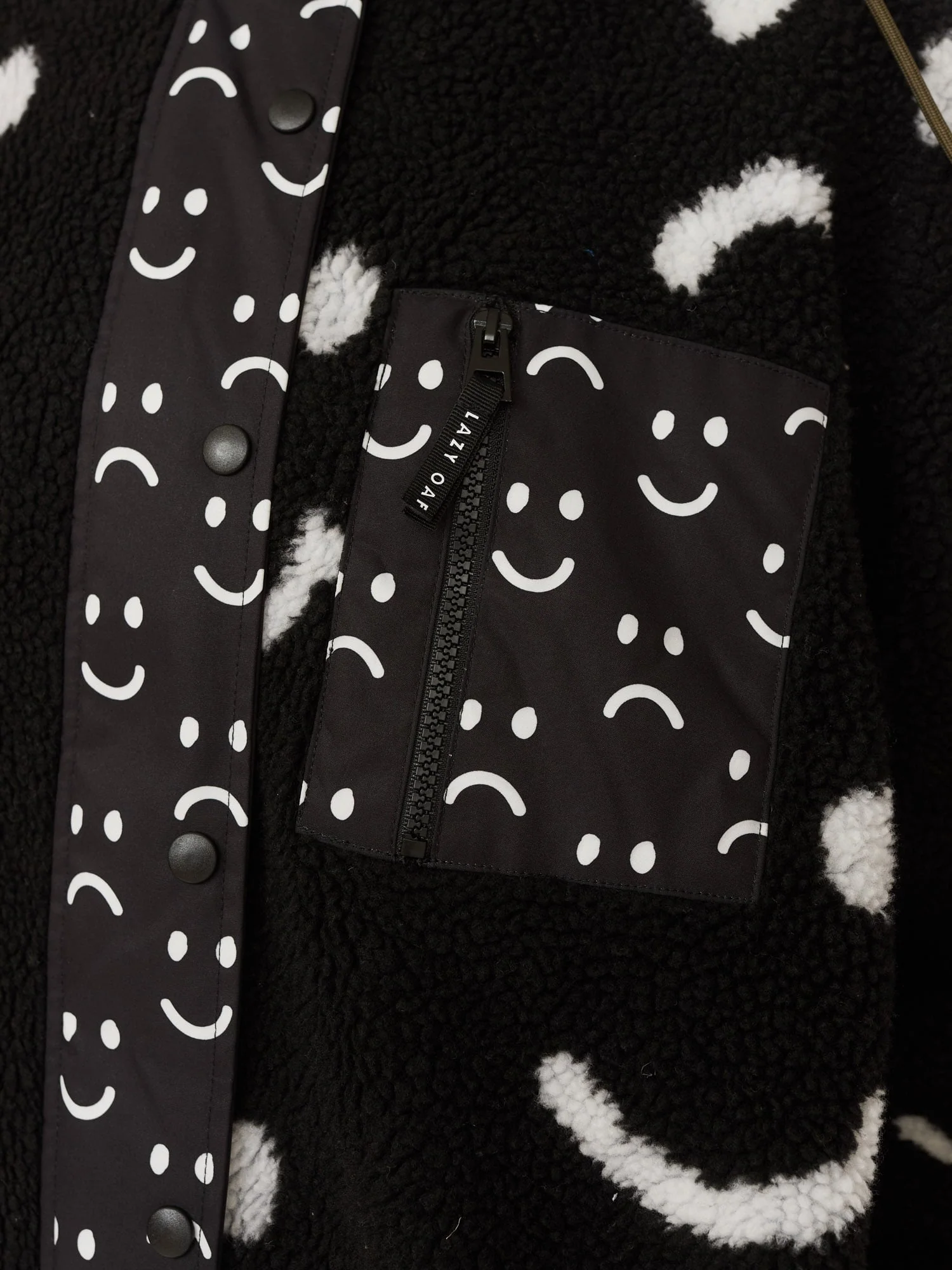 Happy Sad Zip Through Fleece - Image 5