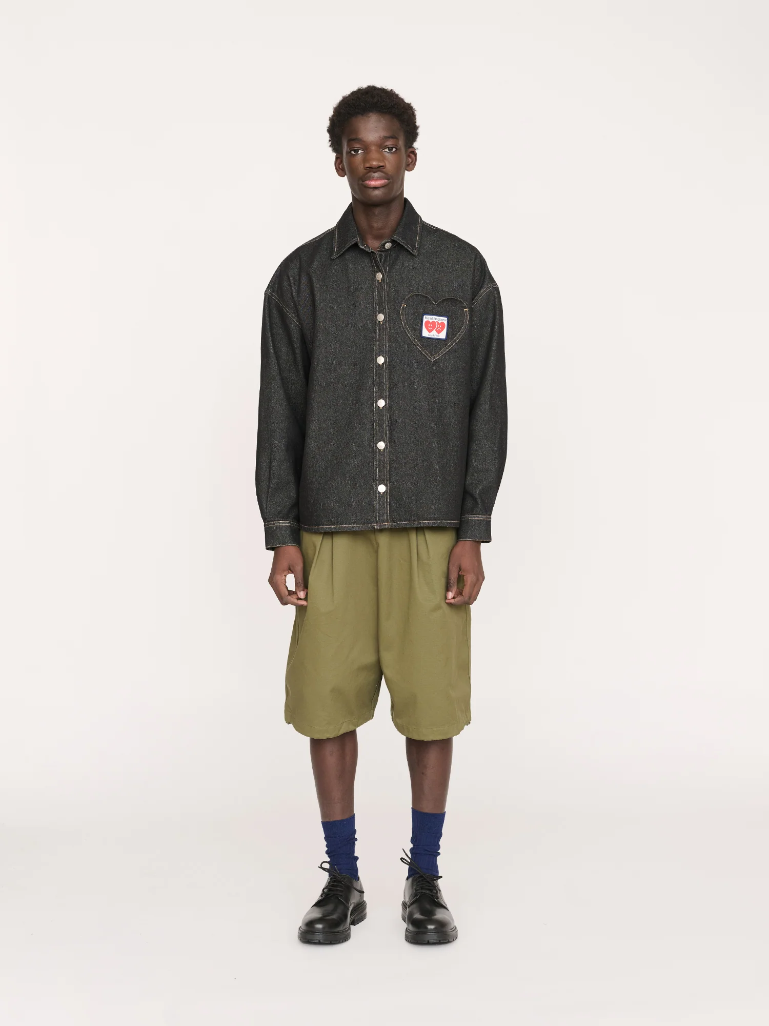 Heart Pocket Denim Shirt - Image 4