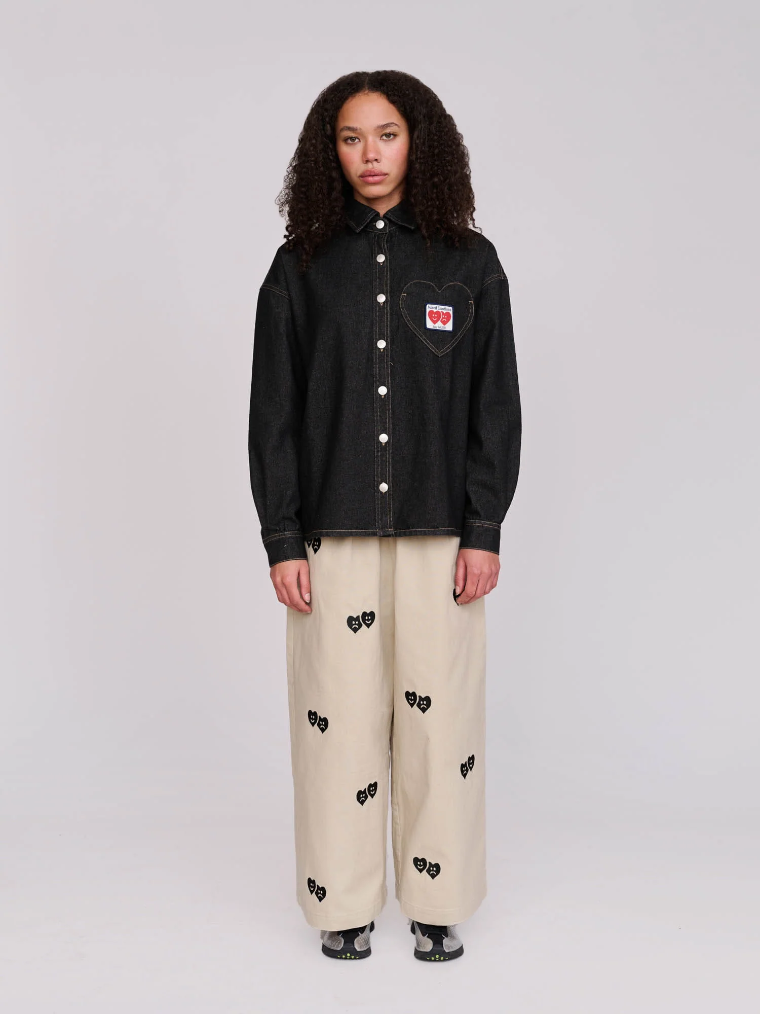 Heart Pocket Denim Shirt - Image 8
