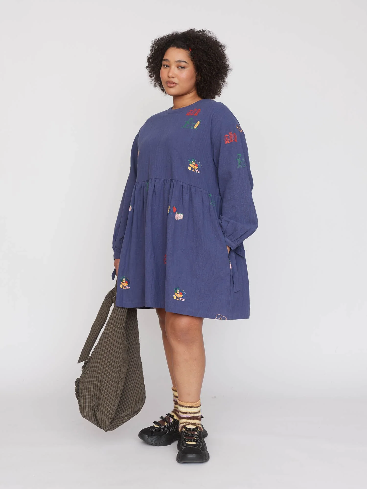 Hello Good Morning Smock Dress