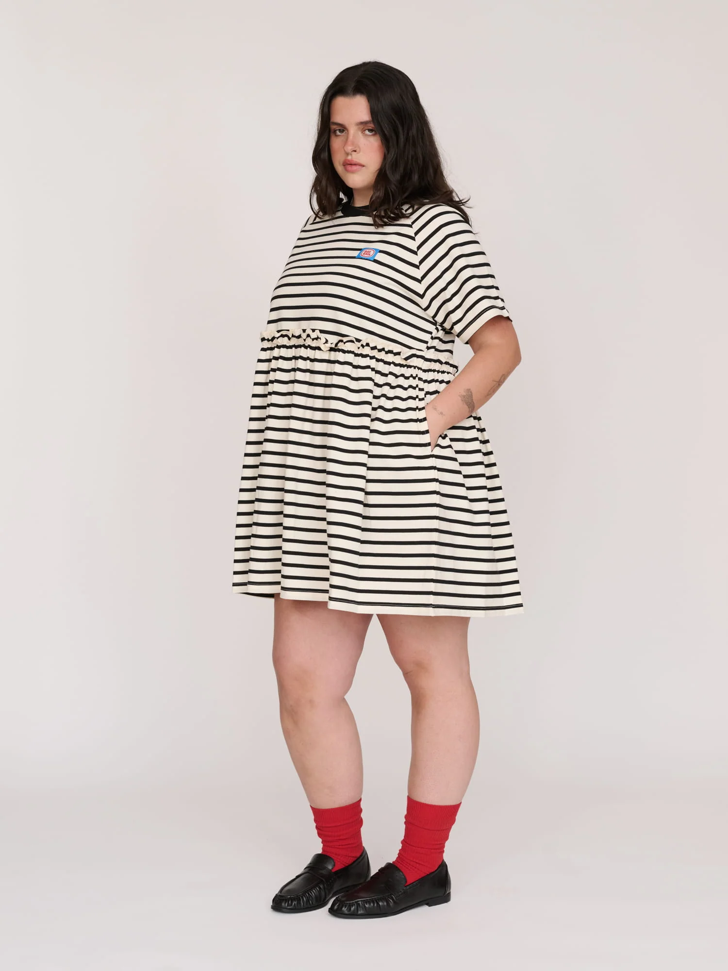 Jersey Stripe Sally Dress - Image 4