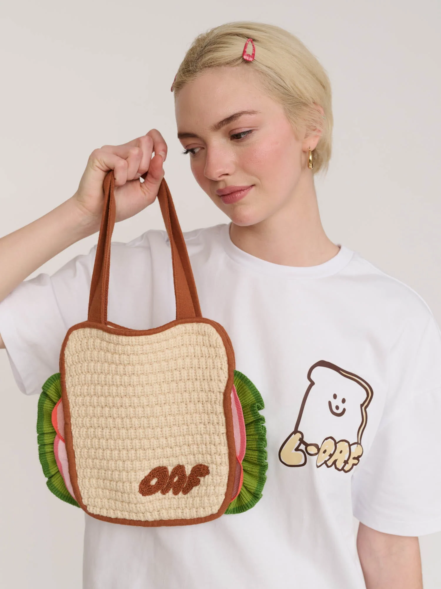 Lazy Loaf Crochet Style Bag - Image 2