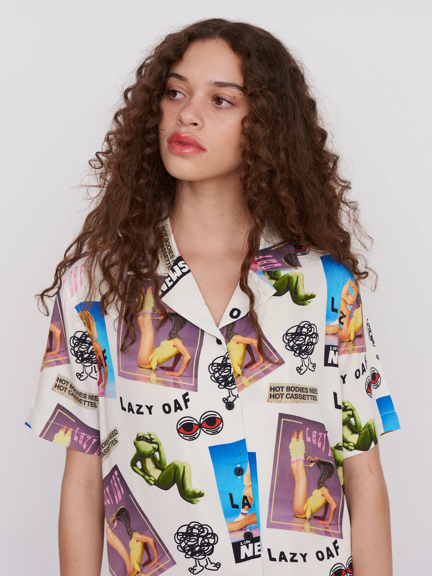 Lazy Oaf Aerobics Shirt Dress - Image 5