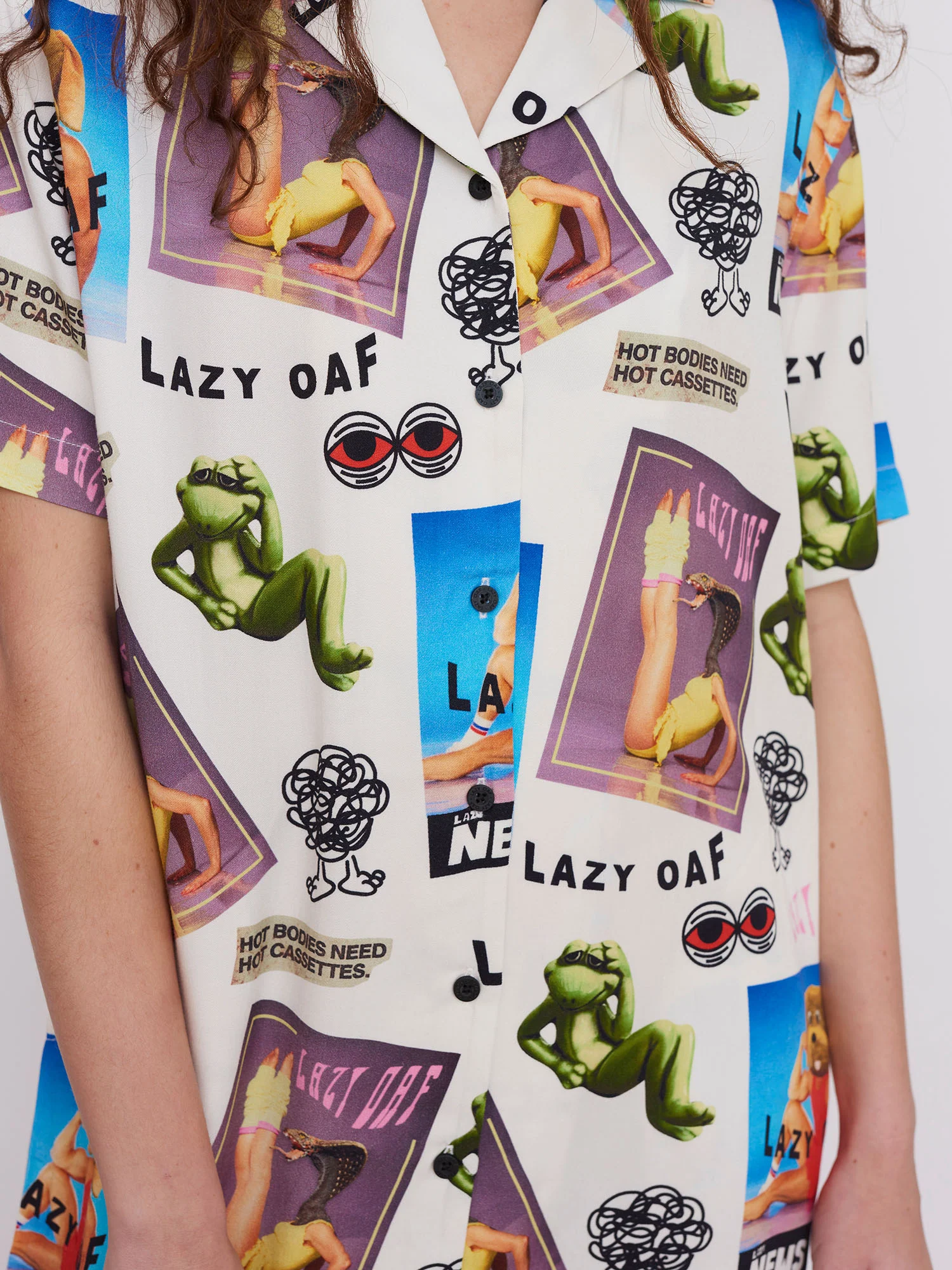 Lazy Oaf Aerobics Shirt Dress - Image 6