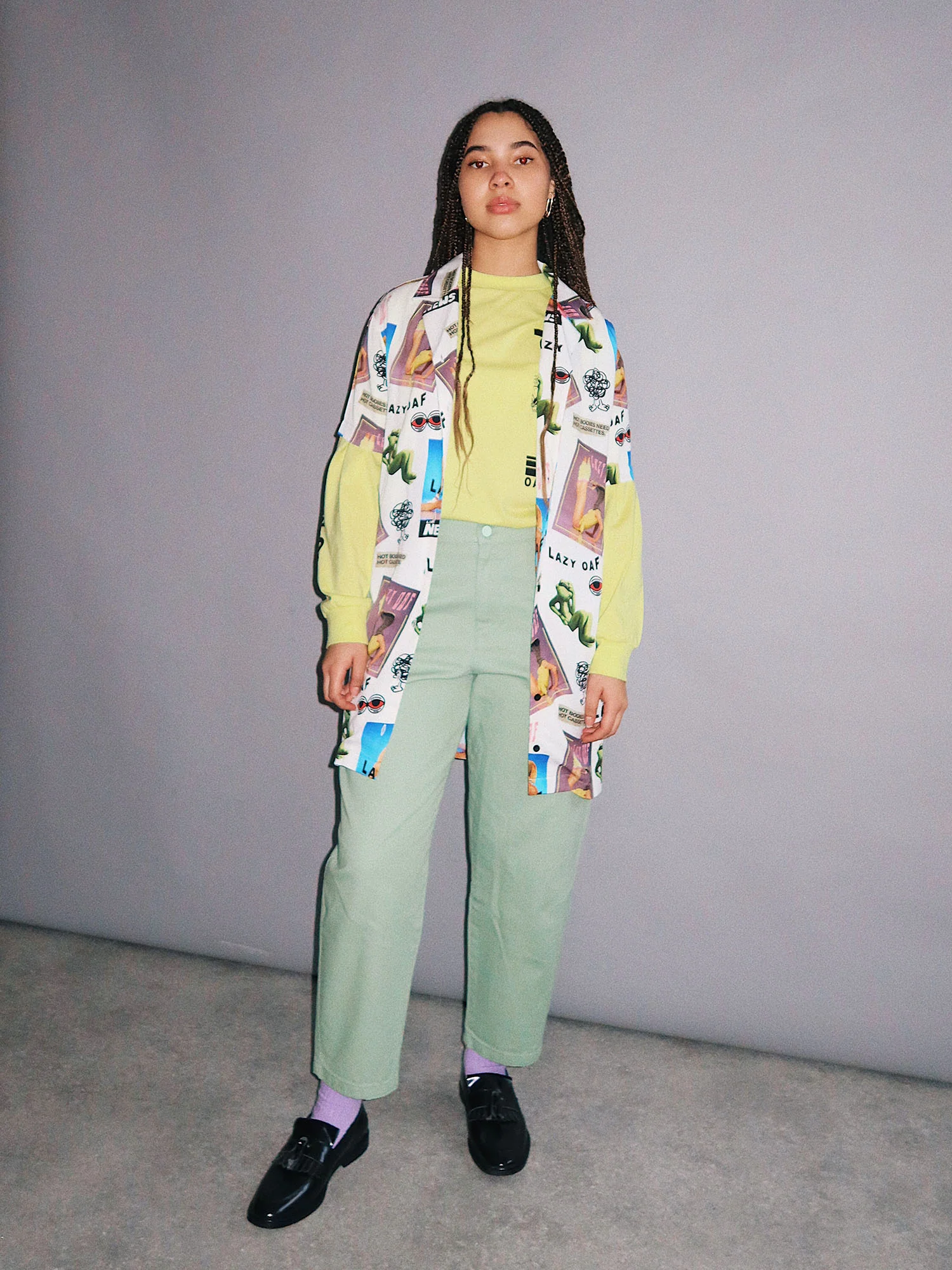 Lazy Oaf Aerobics Shirt Dress - Image 7