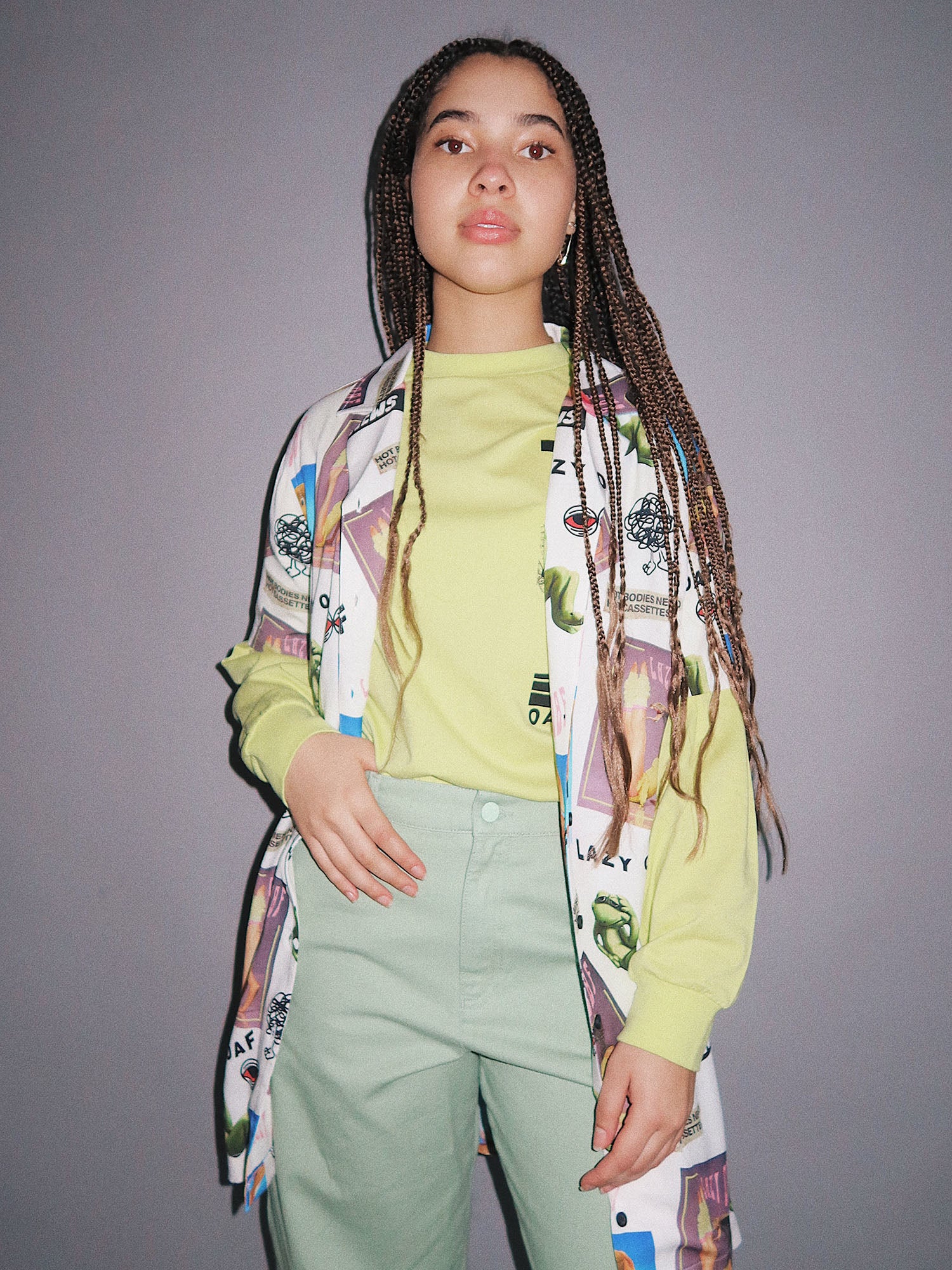 Lazy Oaf Aerobics Shirt Dress - Image 8