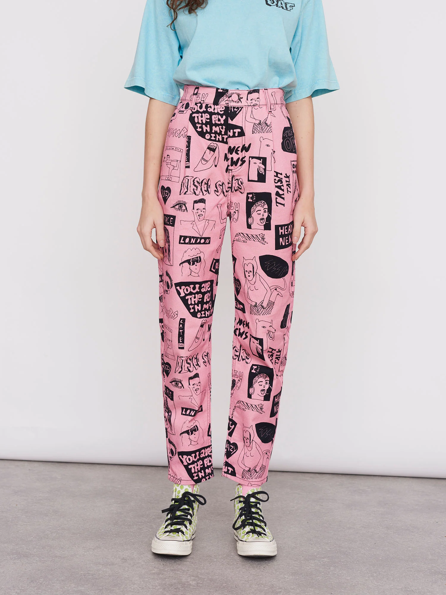 Lazy Oaf Band Poster Pants - Image 3