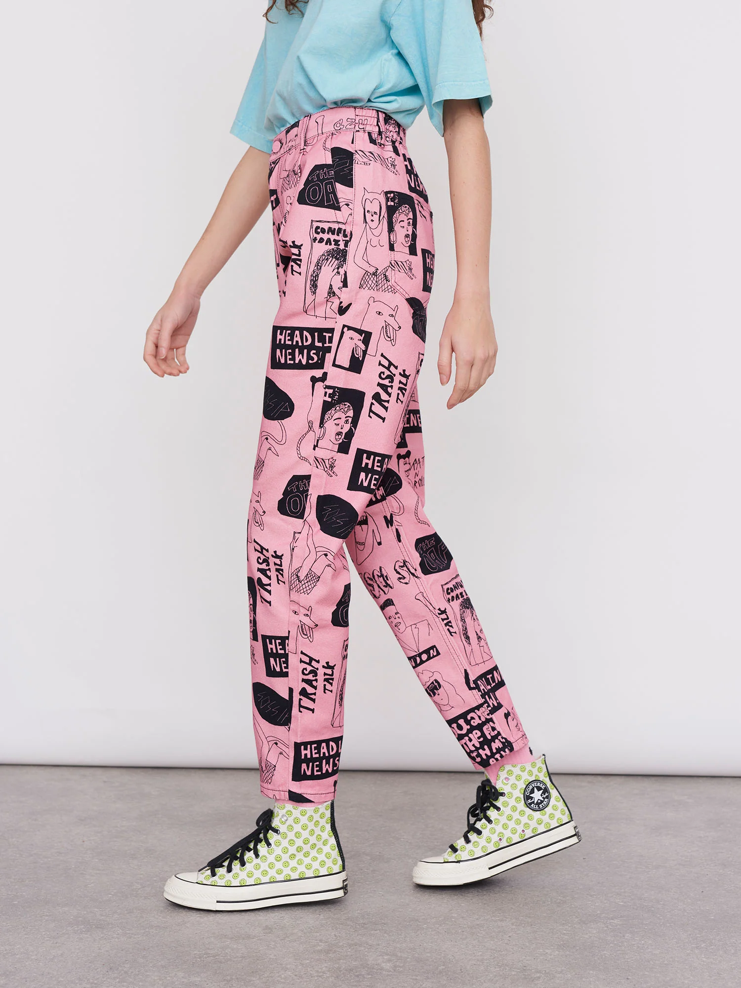 Lazy Oaf Band Poster Pants - Image 4