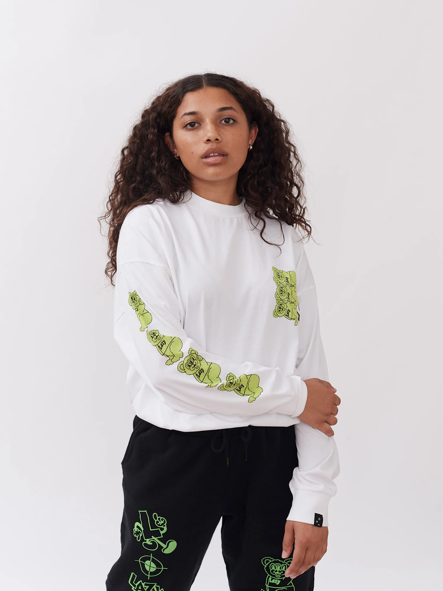 Lazy Oaf Bear With Me Long Sleeve T-Shirt - Image 3