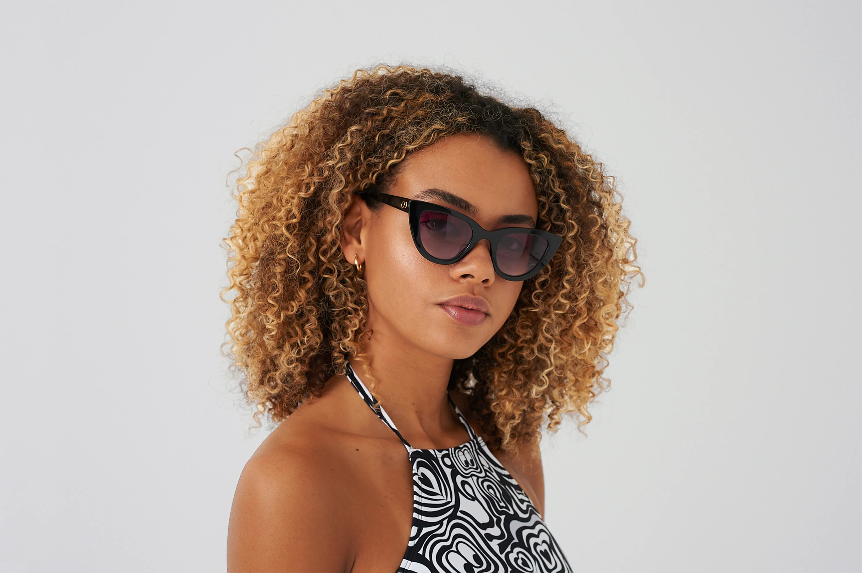 Lazy Oaf Black Dee Dee Sunglasses - Image 3
