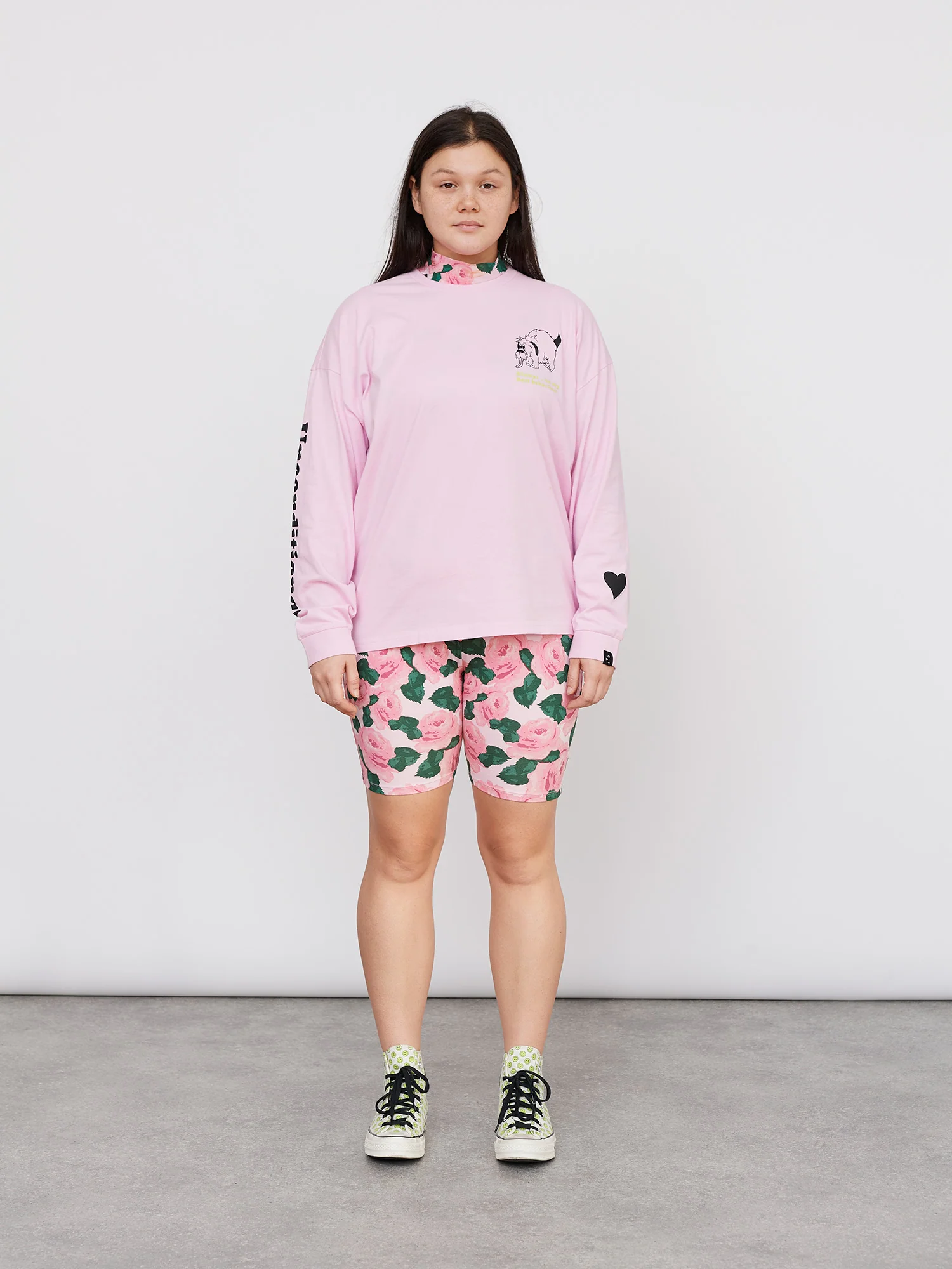 Lazy Oaf Bunch of Roses Cycle Shorts - Image 2
