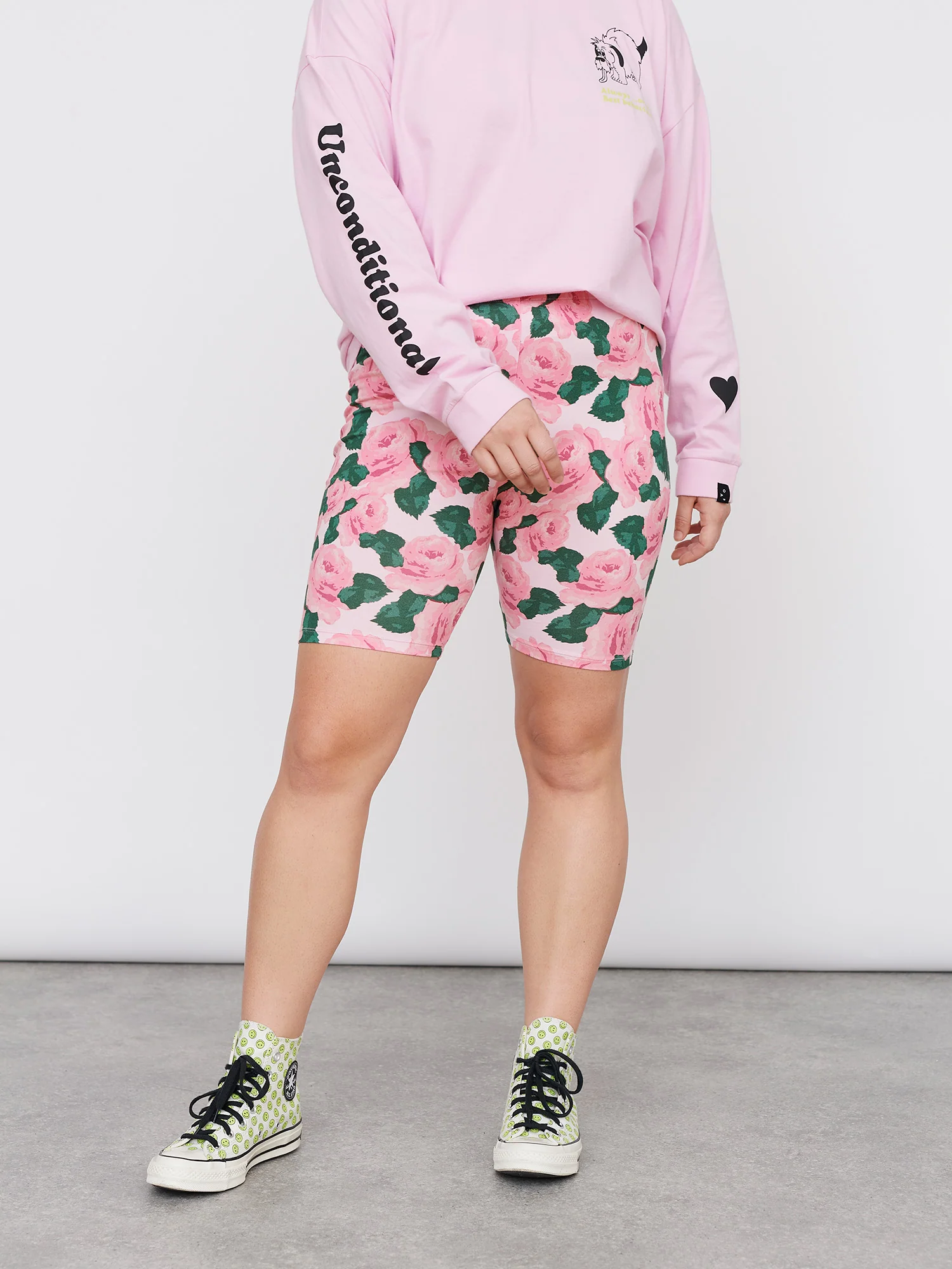 Lazy Oaf Bunch of Roses Cycle Shorts - Image 3