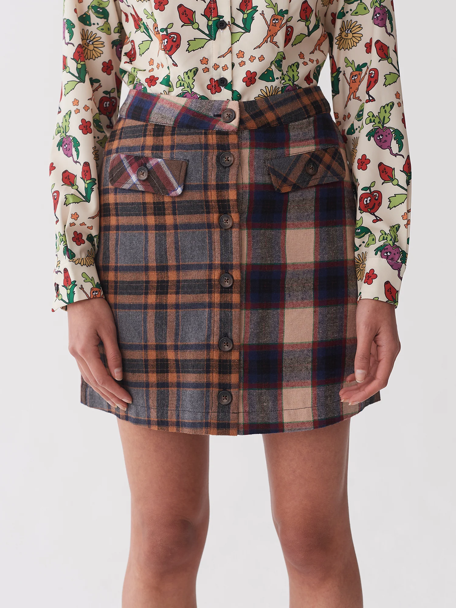 Lazy Oaf Button Up Mini Skirt - Image 5