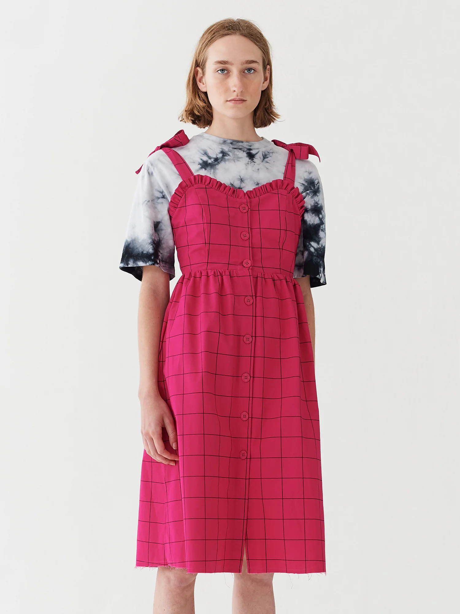 Lazy Oaf Caged In Button Dress - Image 2