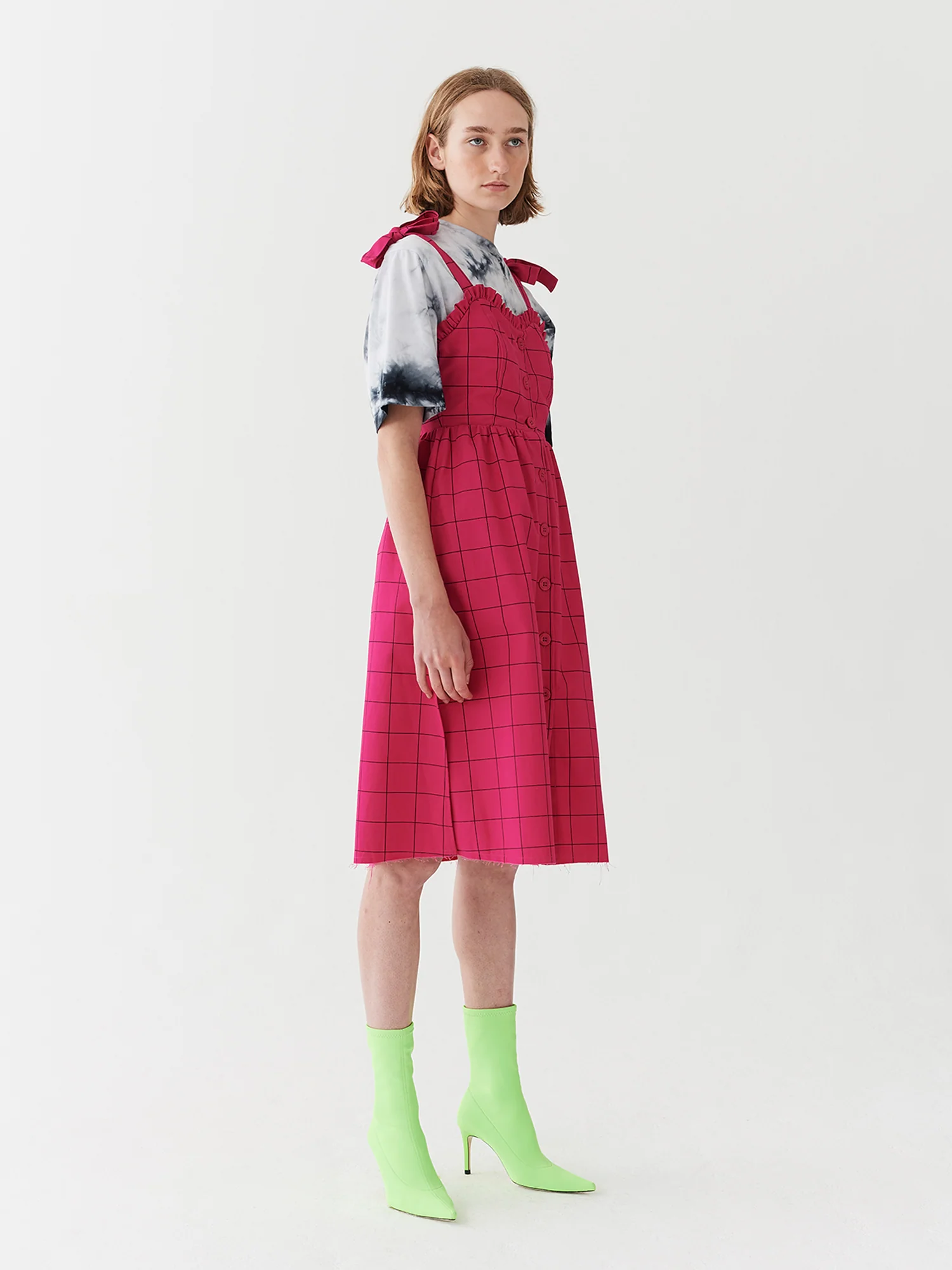 Lazy Oaf Caged In Button Dress - Image 5