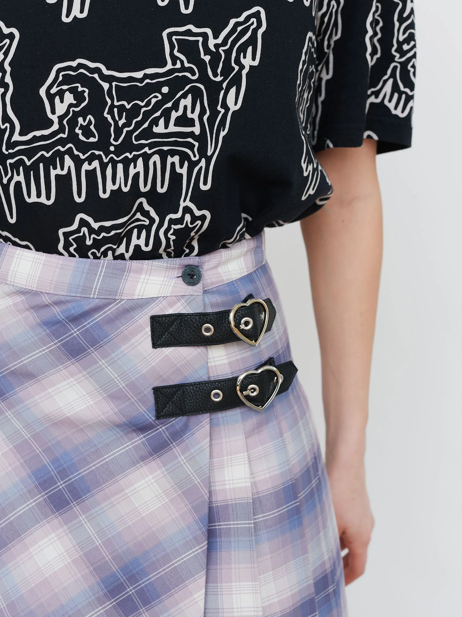 Lazy Oaf Violet Dreams Kilt Skirt - Image 3