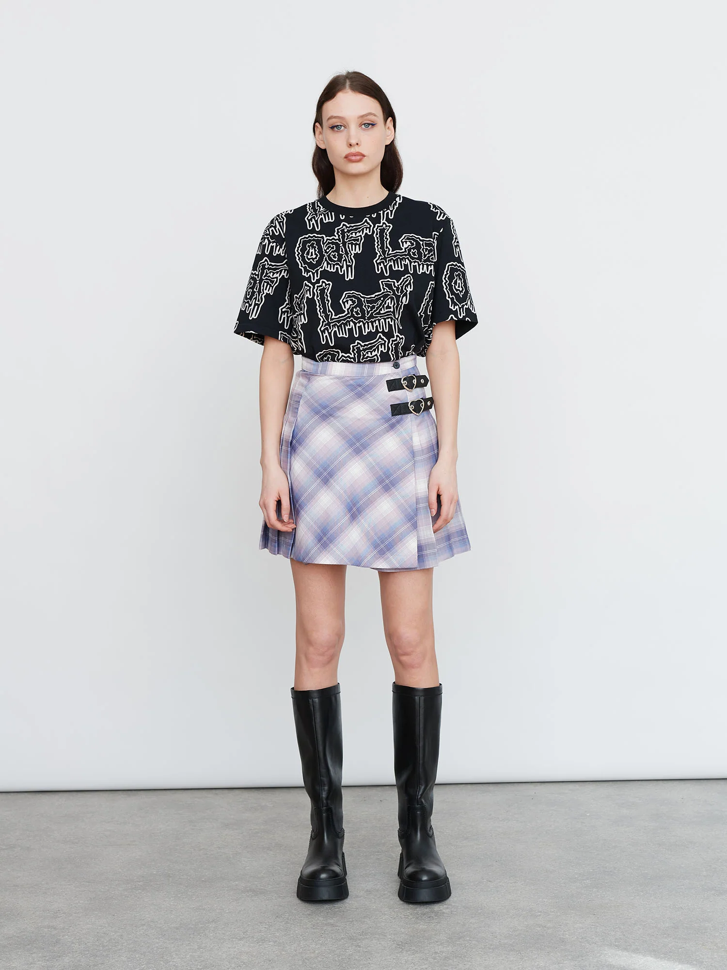 Lazy Oaf Violet Dreams Kilt Skirt - Image 5