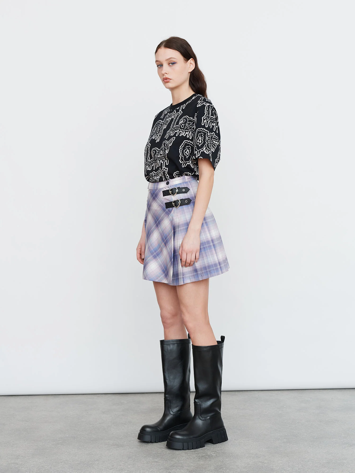 Lazy Oaf Violet Dreams Kilt Skirt - Image 6
