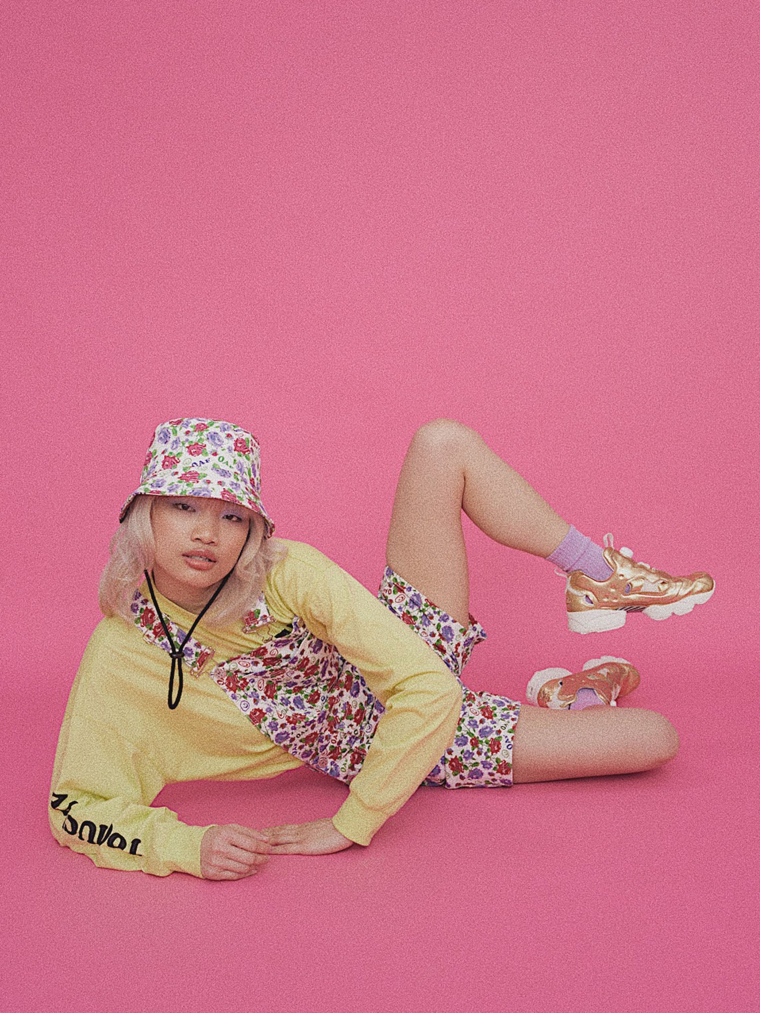 Lazy Oaf Childs Play Floral Dungarees - Image 2