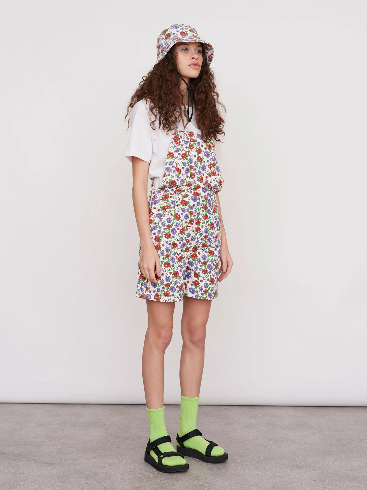 Lazy Oaf Childs Play Floral Dungarees - Image 3