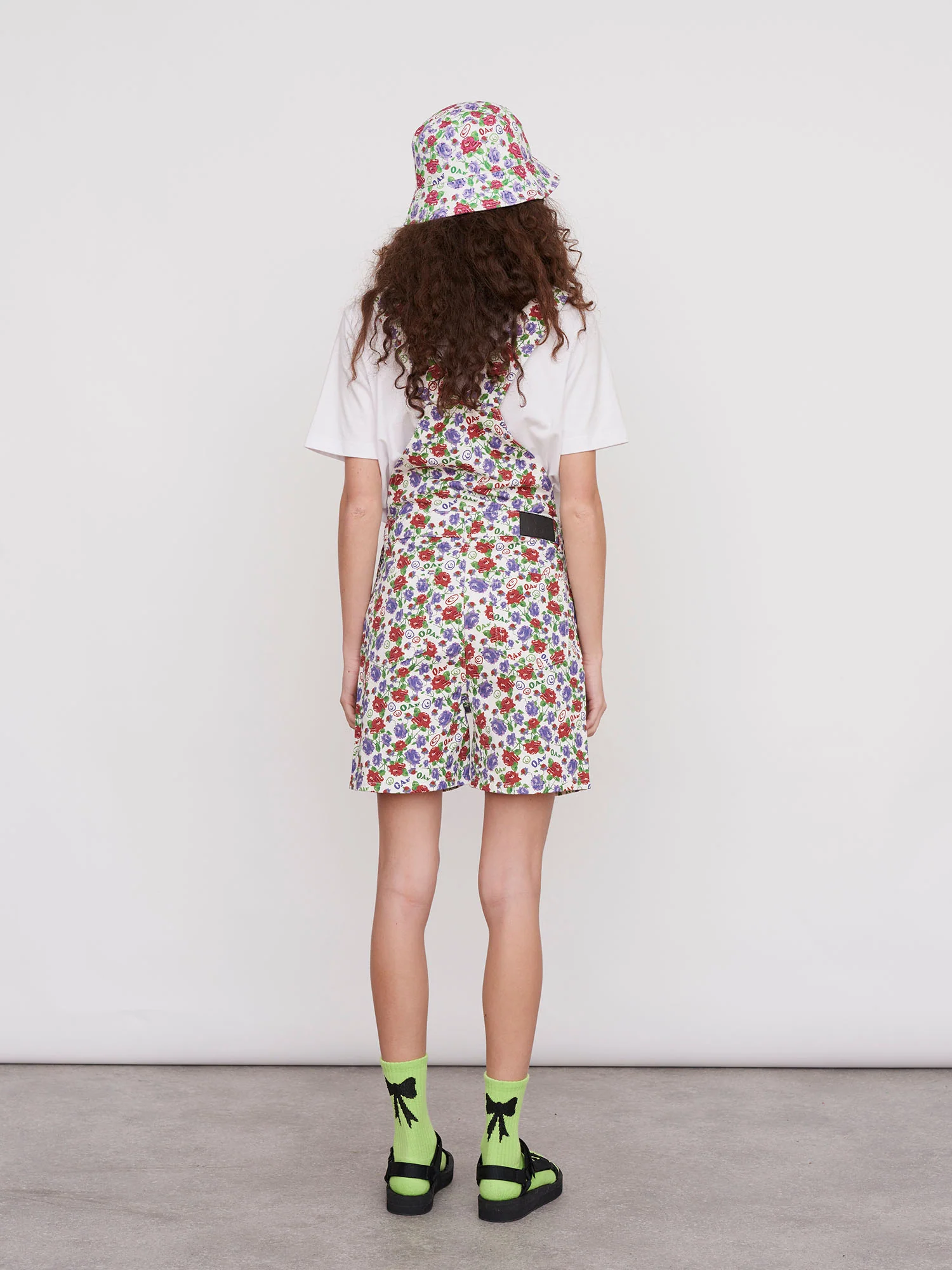 Lazy Oaf Childs Play Floral Dungarees - Image 4