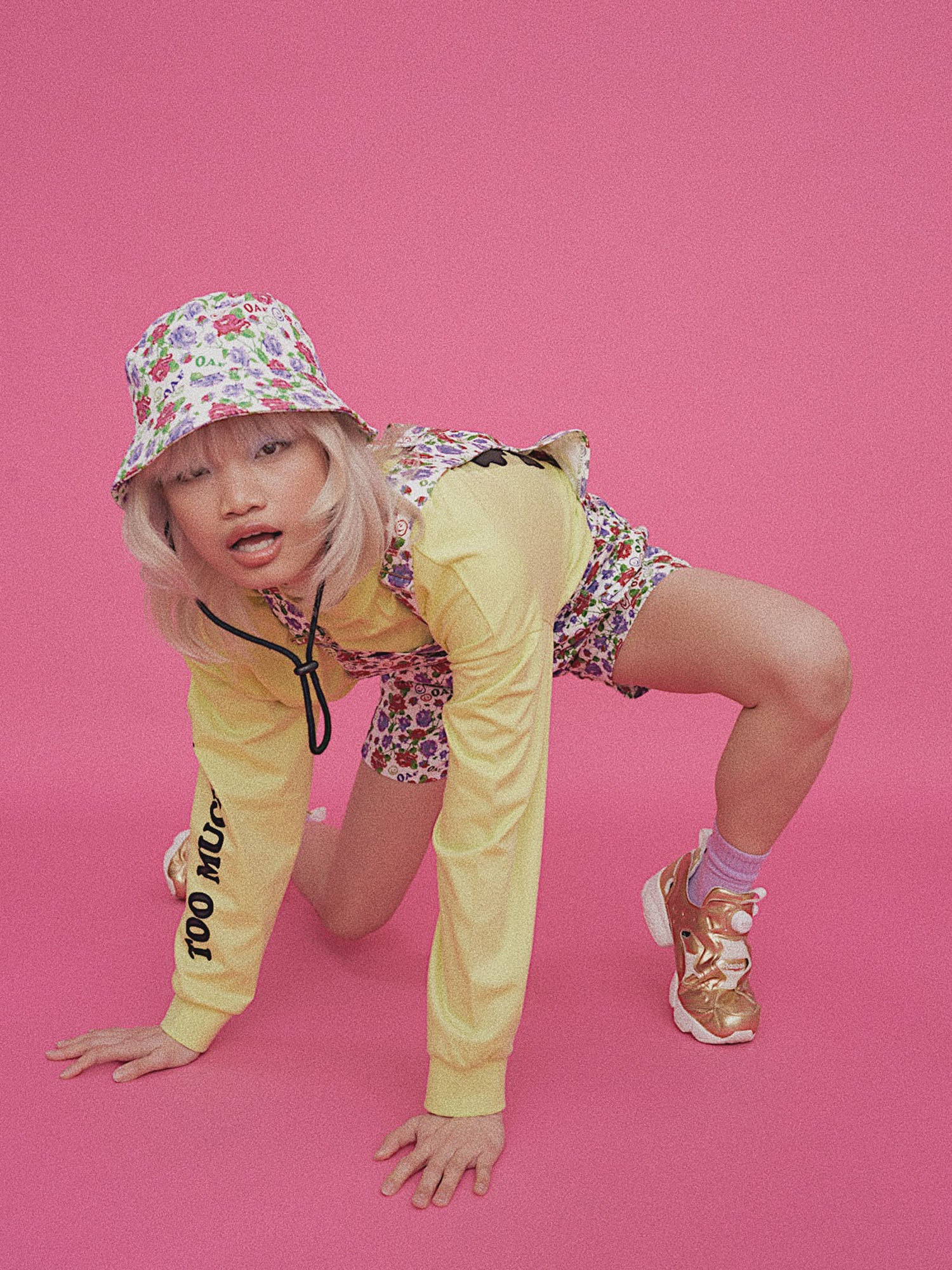 Lazy Oaf Childs Play Floral Dungarees - Image 7